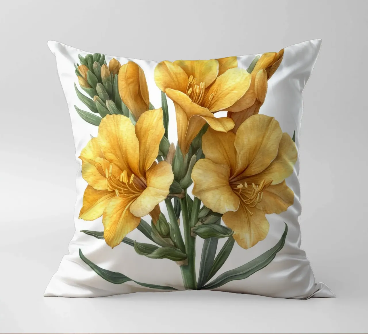 Fiore di fresia 2 cuscino da Bold Blooms