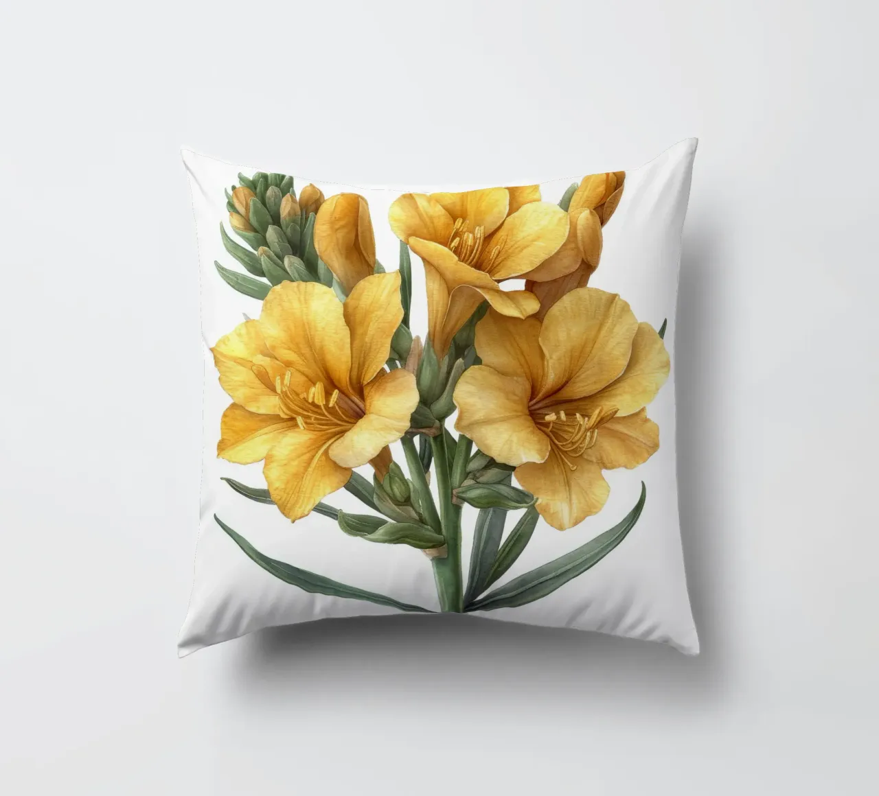 Fiore di fresia 2 cuscino da Bold Blooms