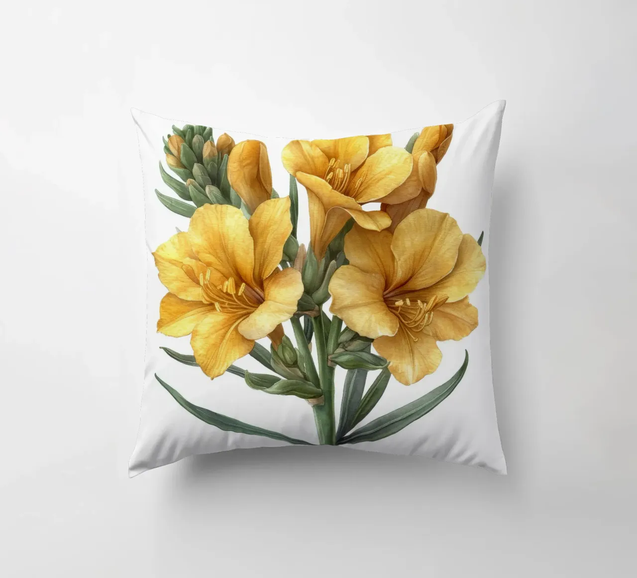 Fiore di fresia 2 cuscino da Bold Blooms