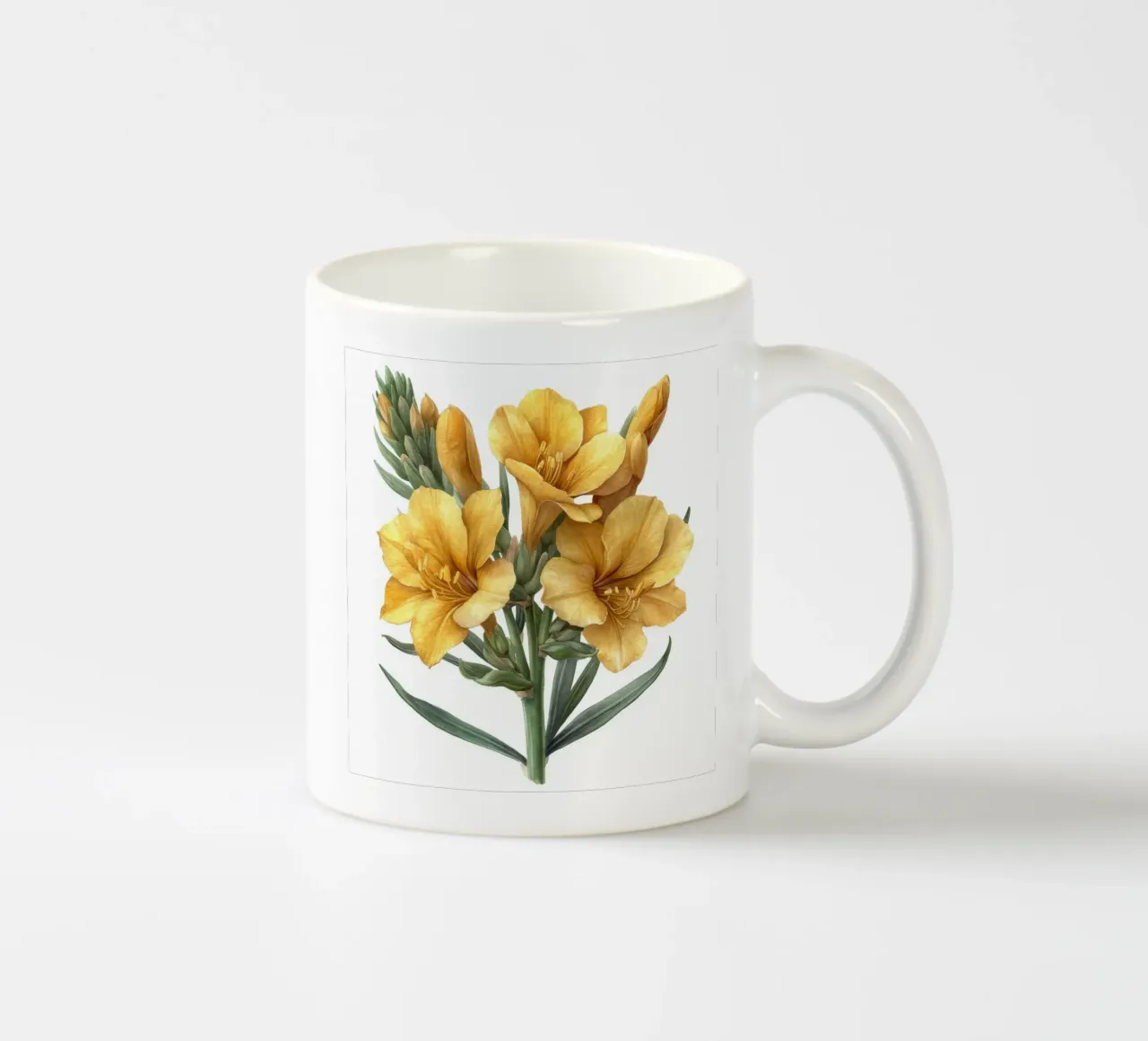 Fiore di fresia 2 tazza in ceramica da Bold Blooms