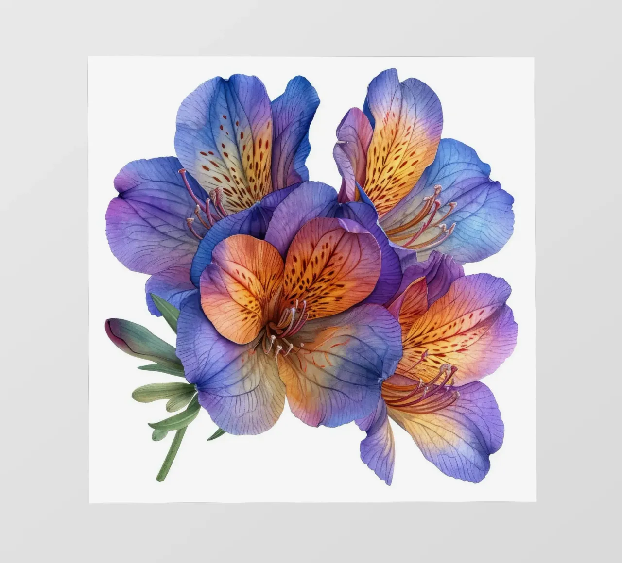 Fiore di fresia 3 telo in pvc da Bold Blooms