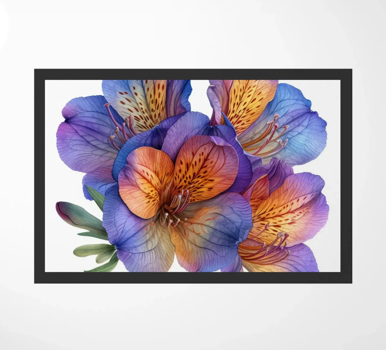 Fiore di fresia 3 zerbino da Bold Blooms