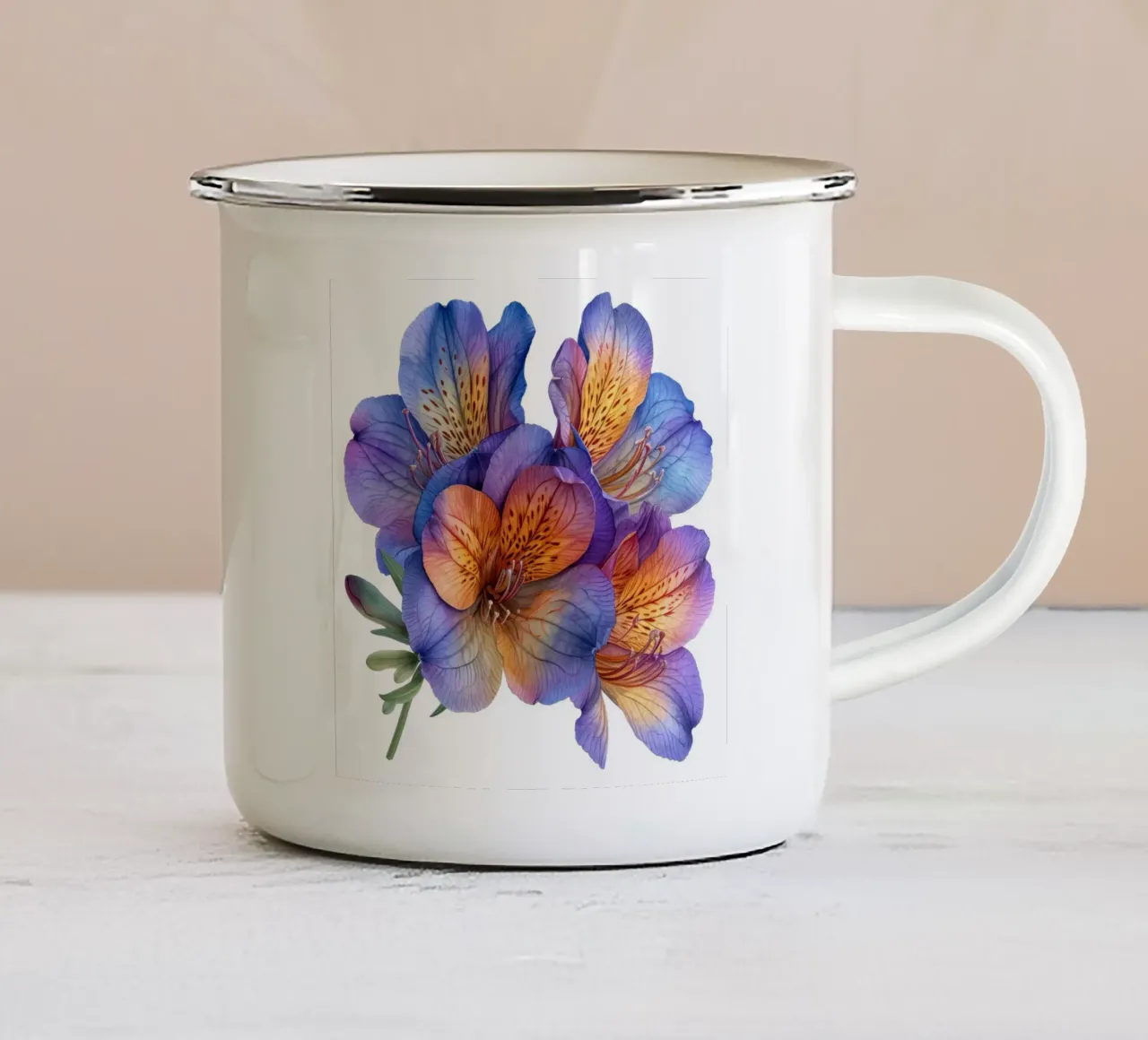 Fiore di fresia 3 tazza in smalto da Bold Blooms