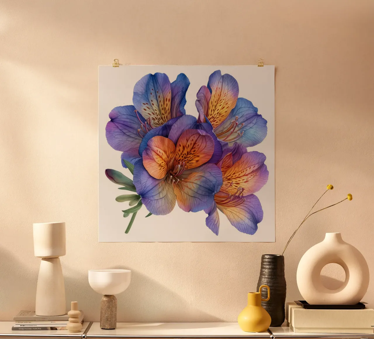 Fiore di fresia 3 carta hahnemühle da Bold Blooms
