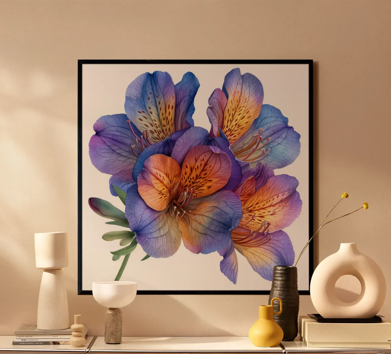 Fiore di fresia 3 carta hahnemühle da Bold Blooms