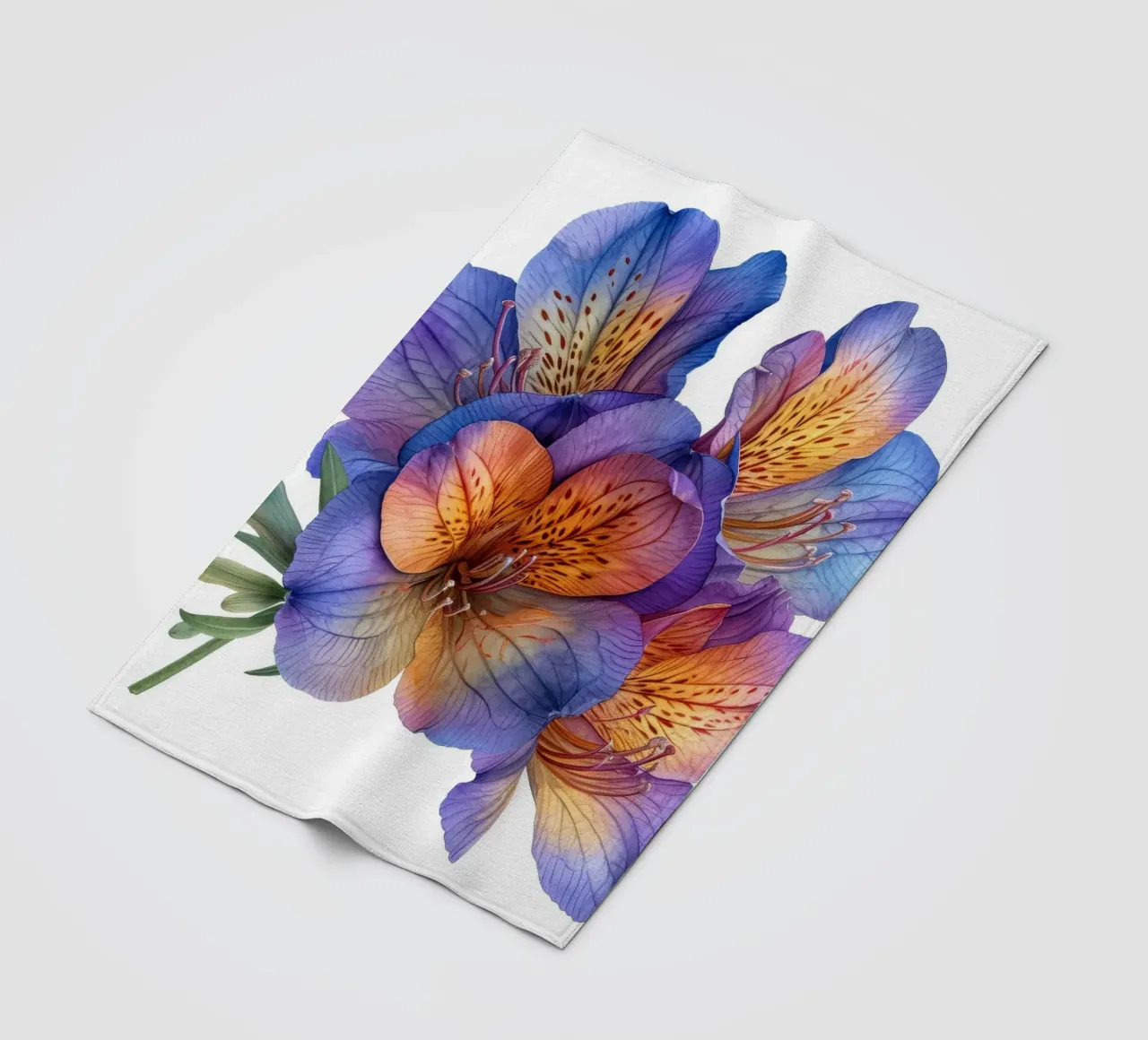 Freesia Flower 3 fleece blanket by Bold Blooms
