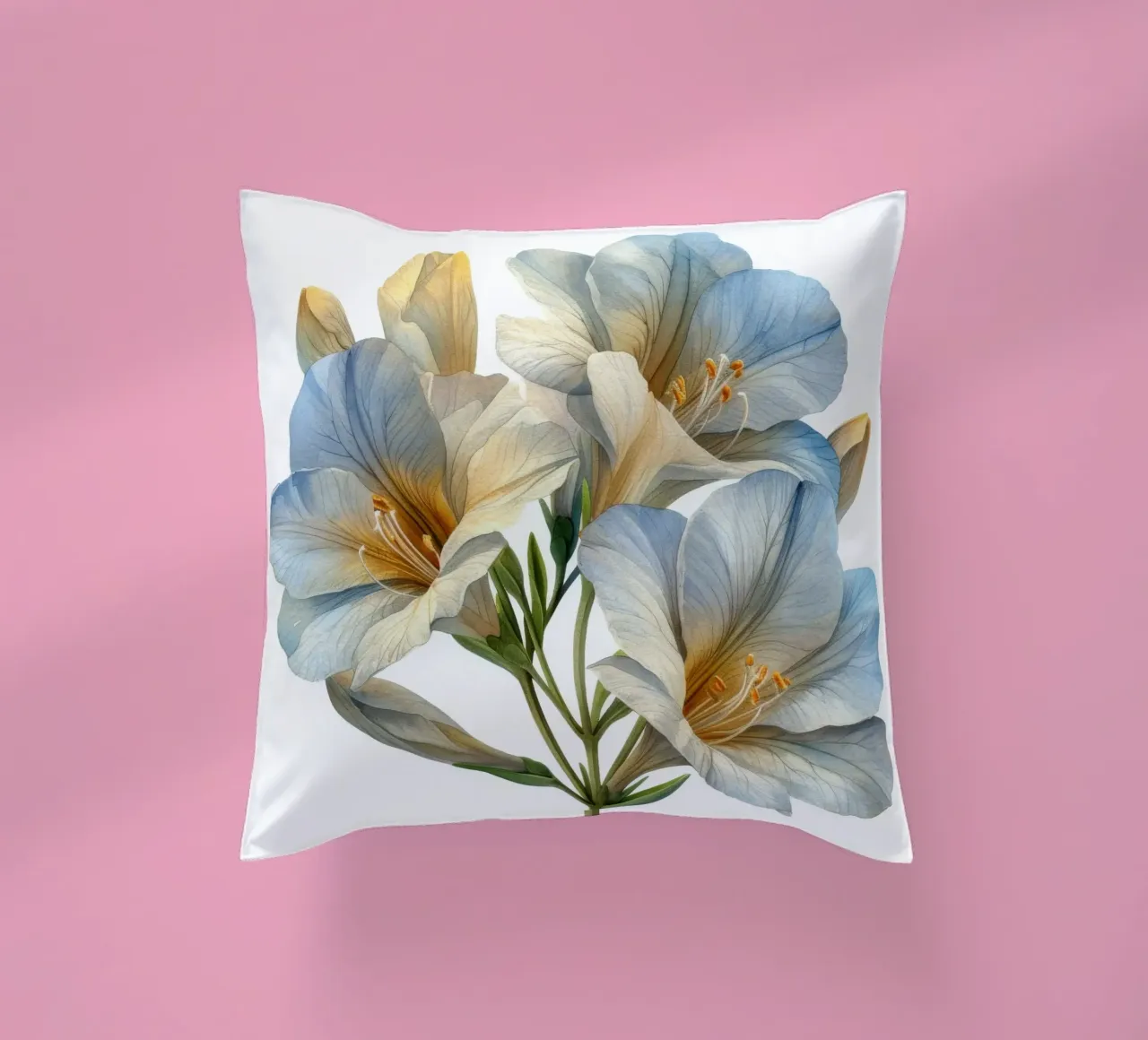 Fiore di fresia 4 cuscino da Bold Blooms