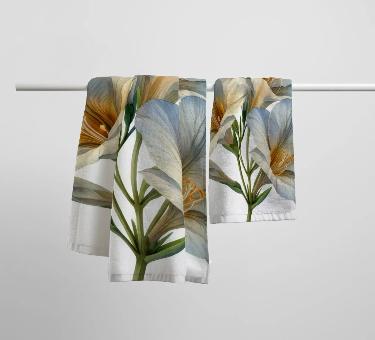 Fiore di fresia 4 asciugamano da bagno da Bold Blooms