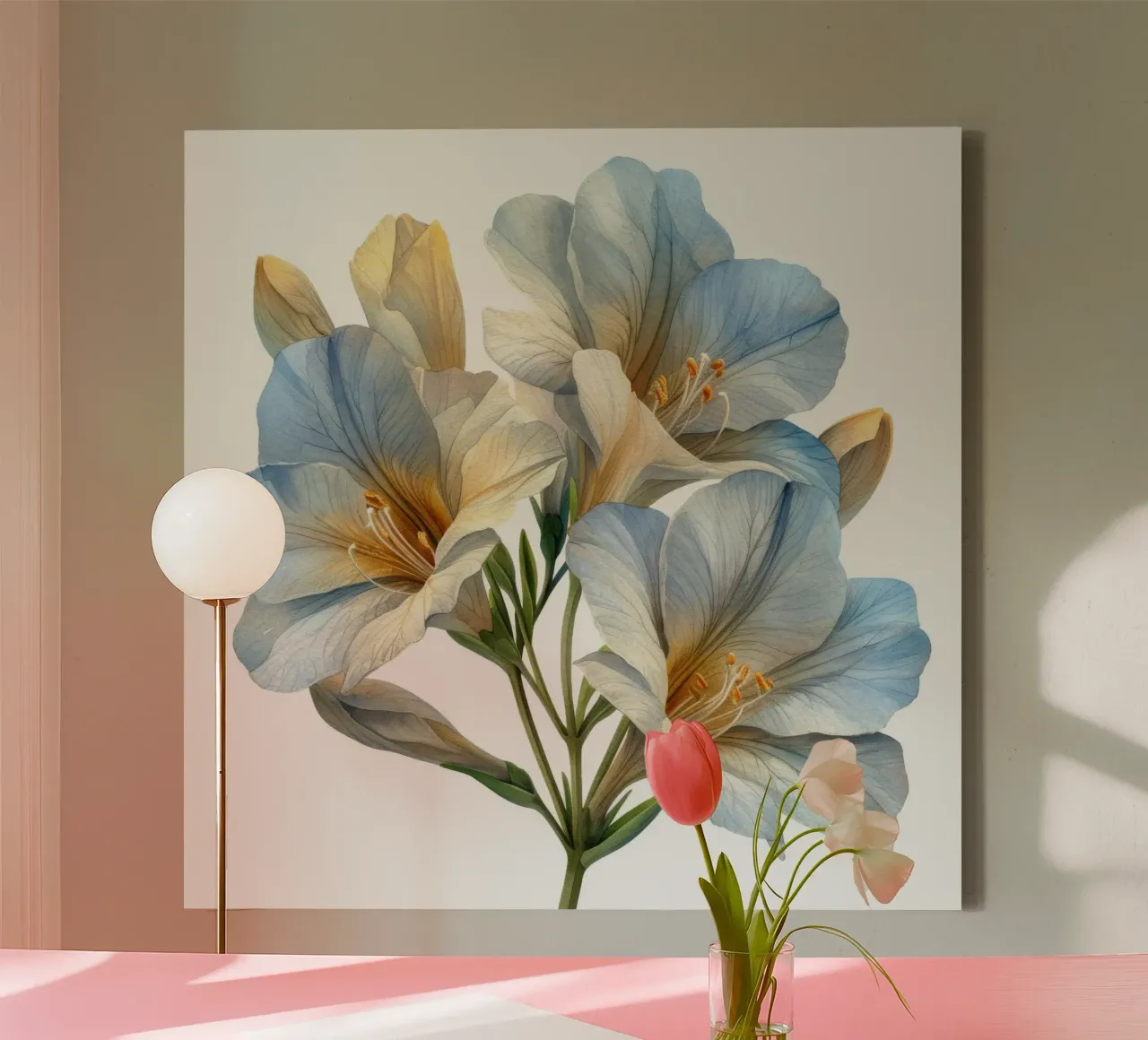 Fleur de freesia 4 toile de Bold Blooms