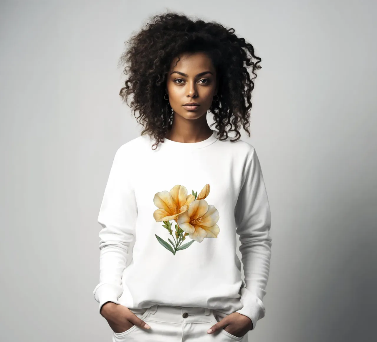 Fiore di fresia 1 felpa da Bold Blooms