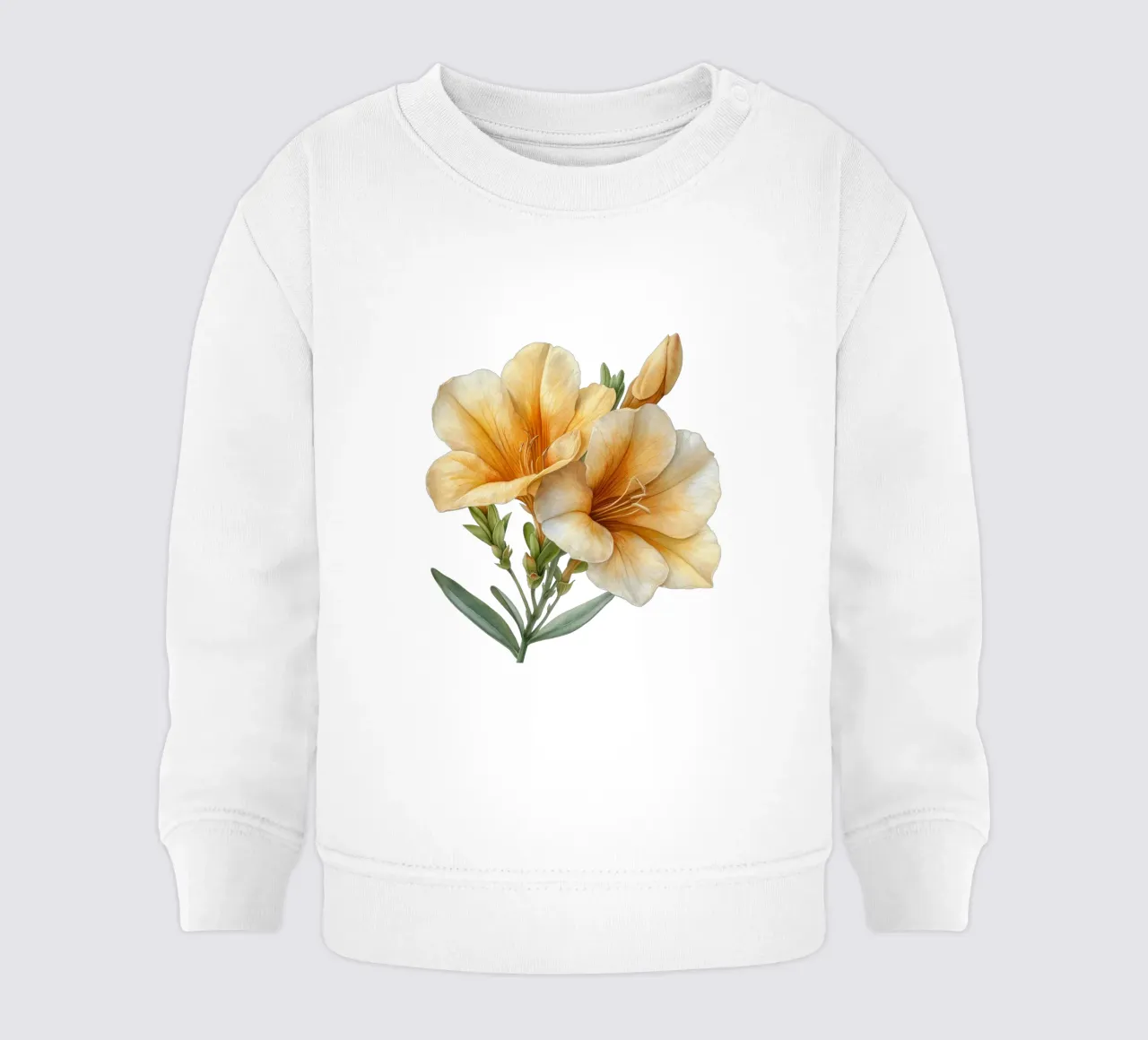 Fiore di fresia 1 felpa neonato da Bold Blooms
