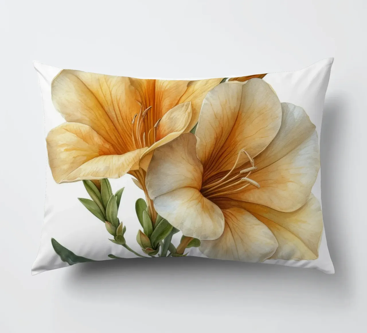 Fiore di fresia 1 cuscino da Bold Blooms