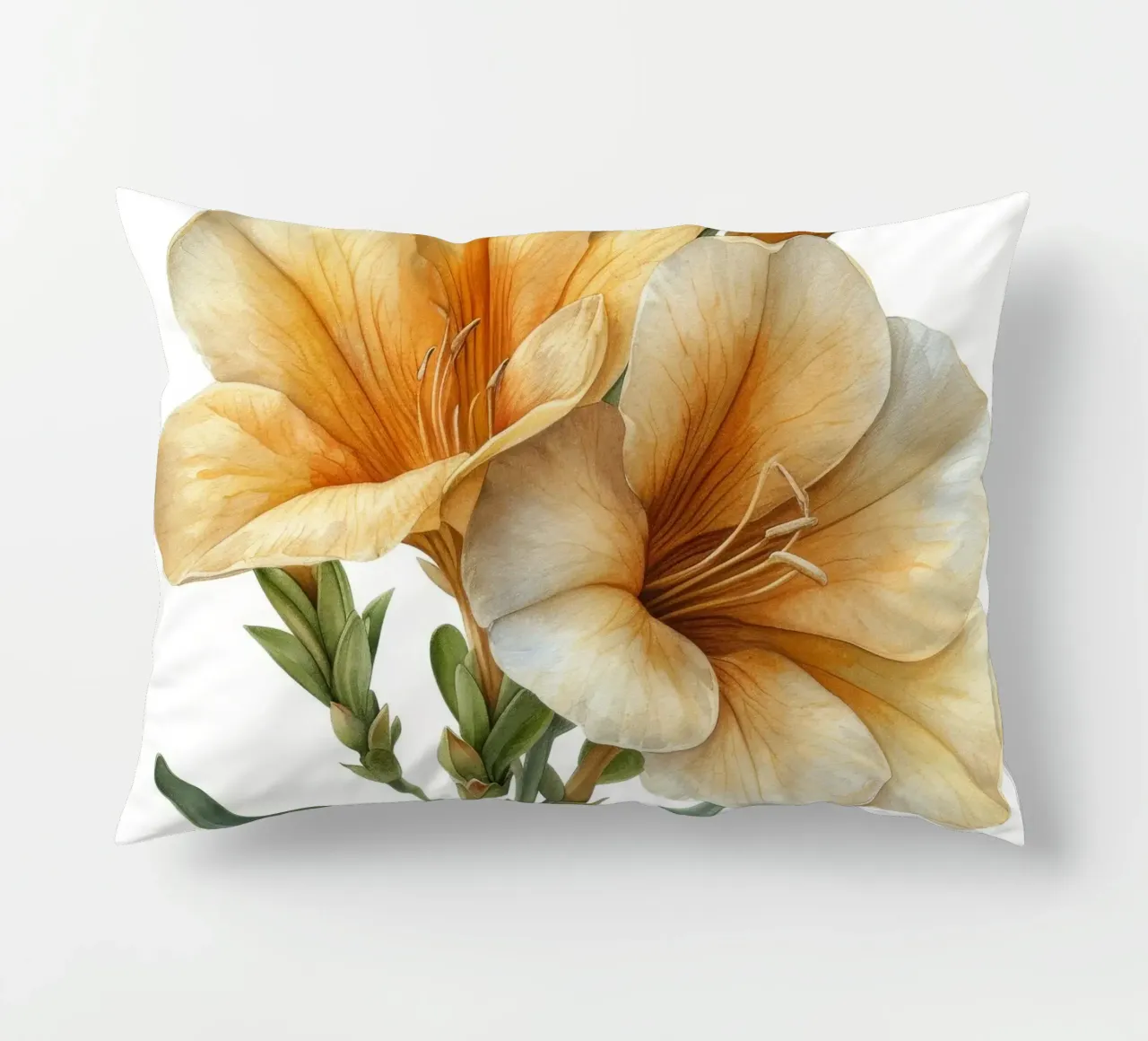 Fiore di fresia 1 cuscino da Bold Blooms