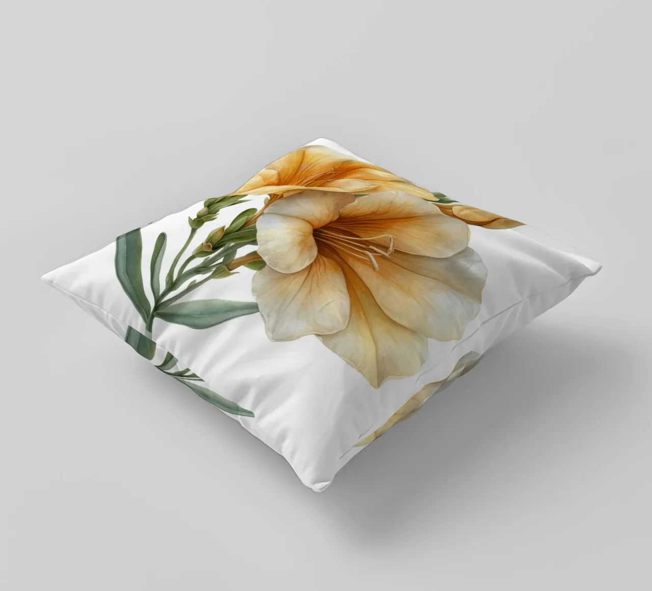 Fiore di fresia 1 cuscino da Bold Blooms