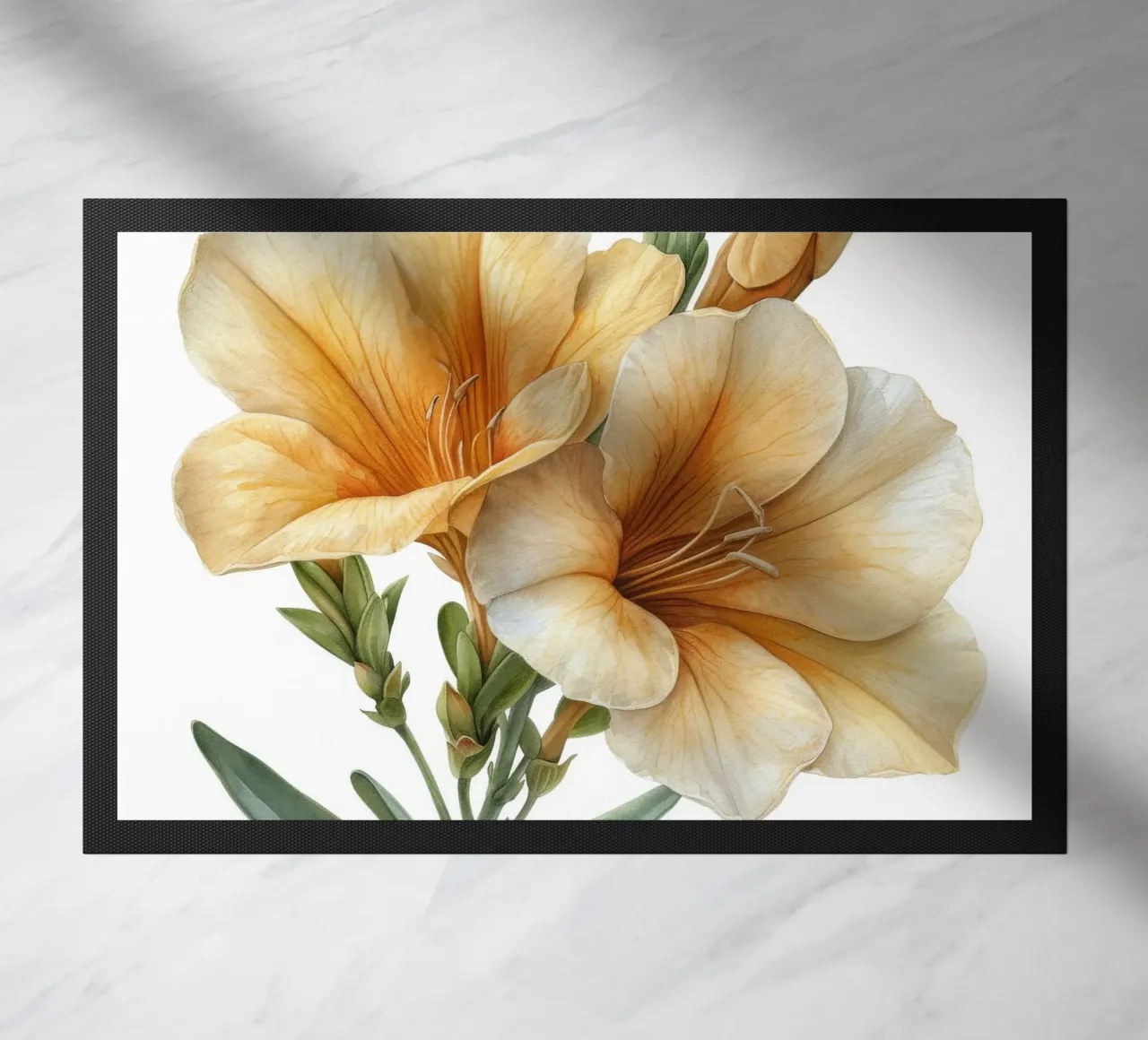 Fiore di fresia 1 zerbino da Bold Blooms