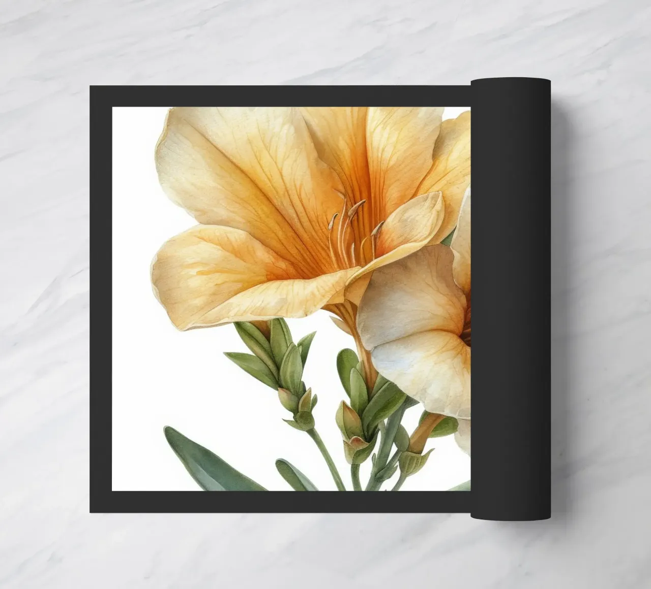 Fiore di fresia 1 zerbino da Bold Blooms