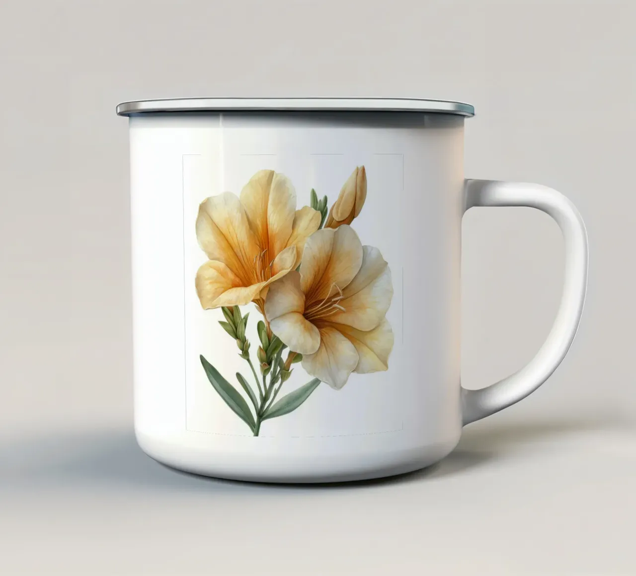 Fiore di fresia 1 tazza in smalto da Bold Blooms