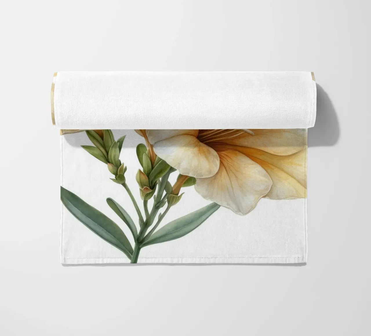 Fiore di fresia 1 telo mare da Bold Blooms