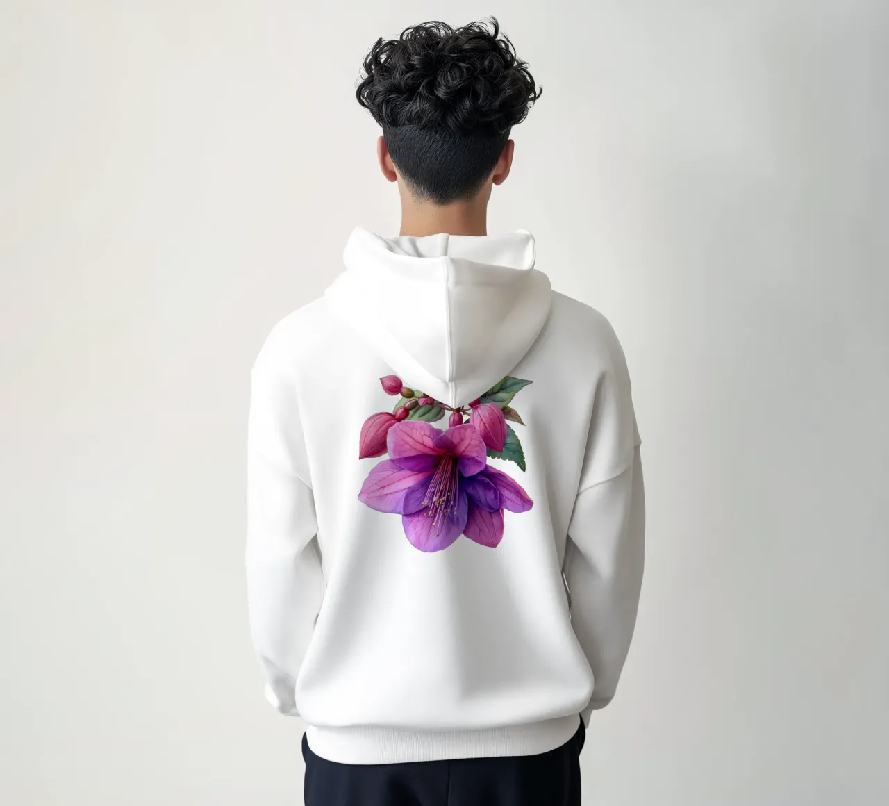 Fiore fucsia 2 felpa con cappuccio da Bold Blooms