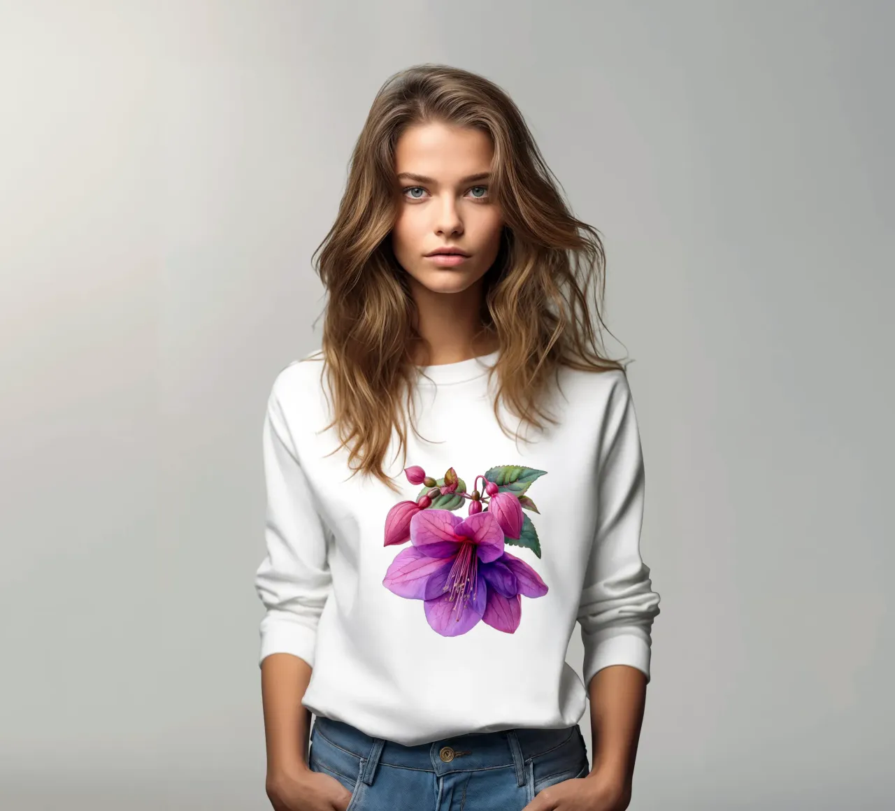 Fiore fucsia 2 felpa da Bold Blooms