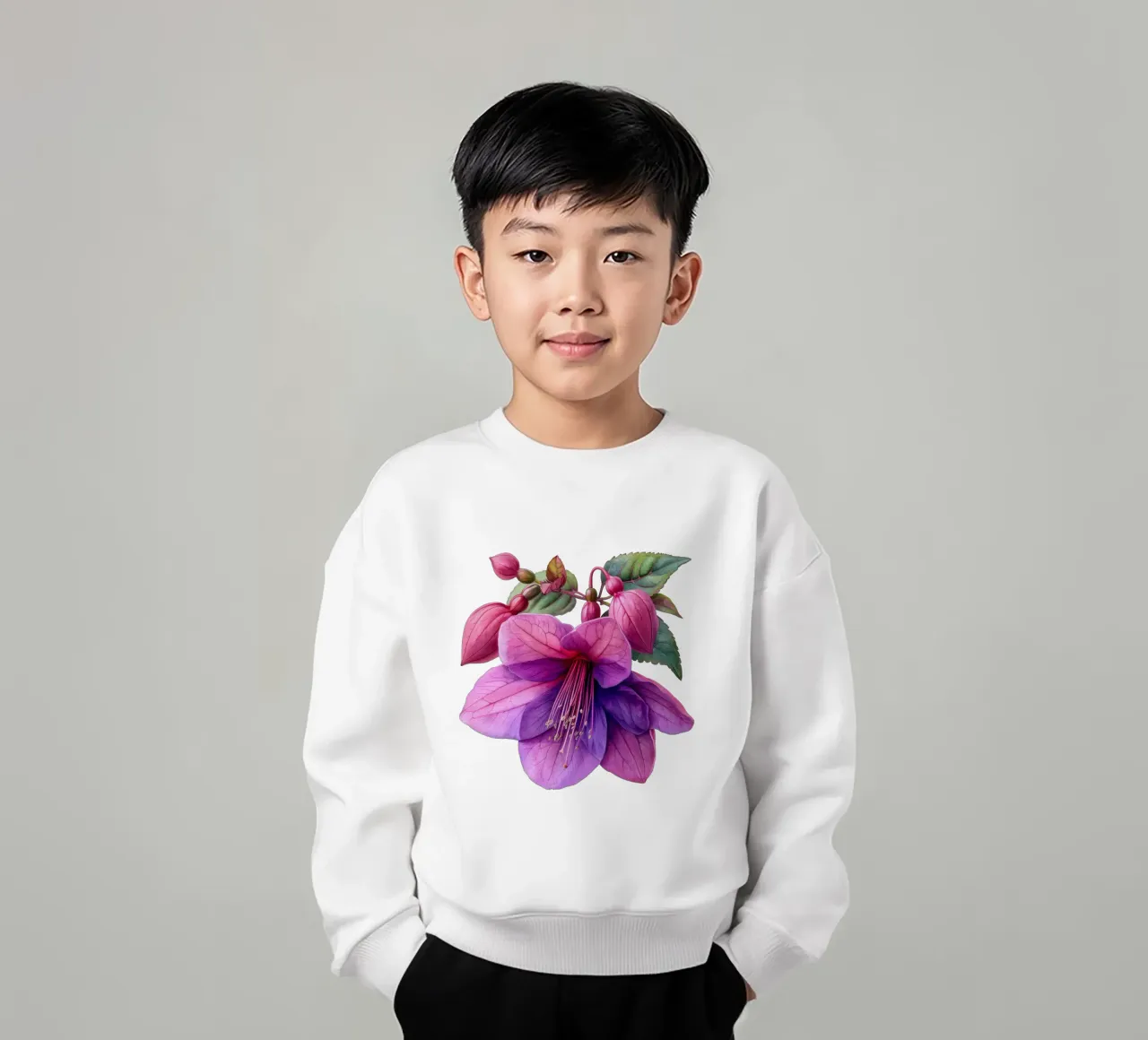 Fiore fucsia 2 felpa bambino da Bold Blooms