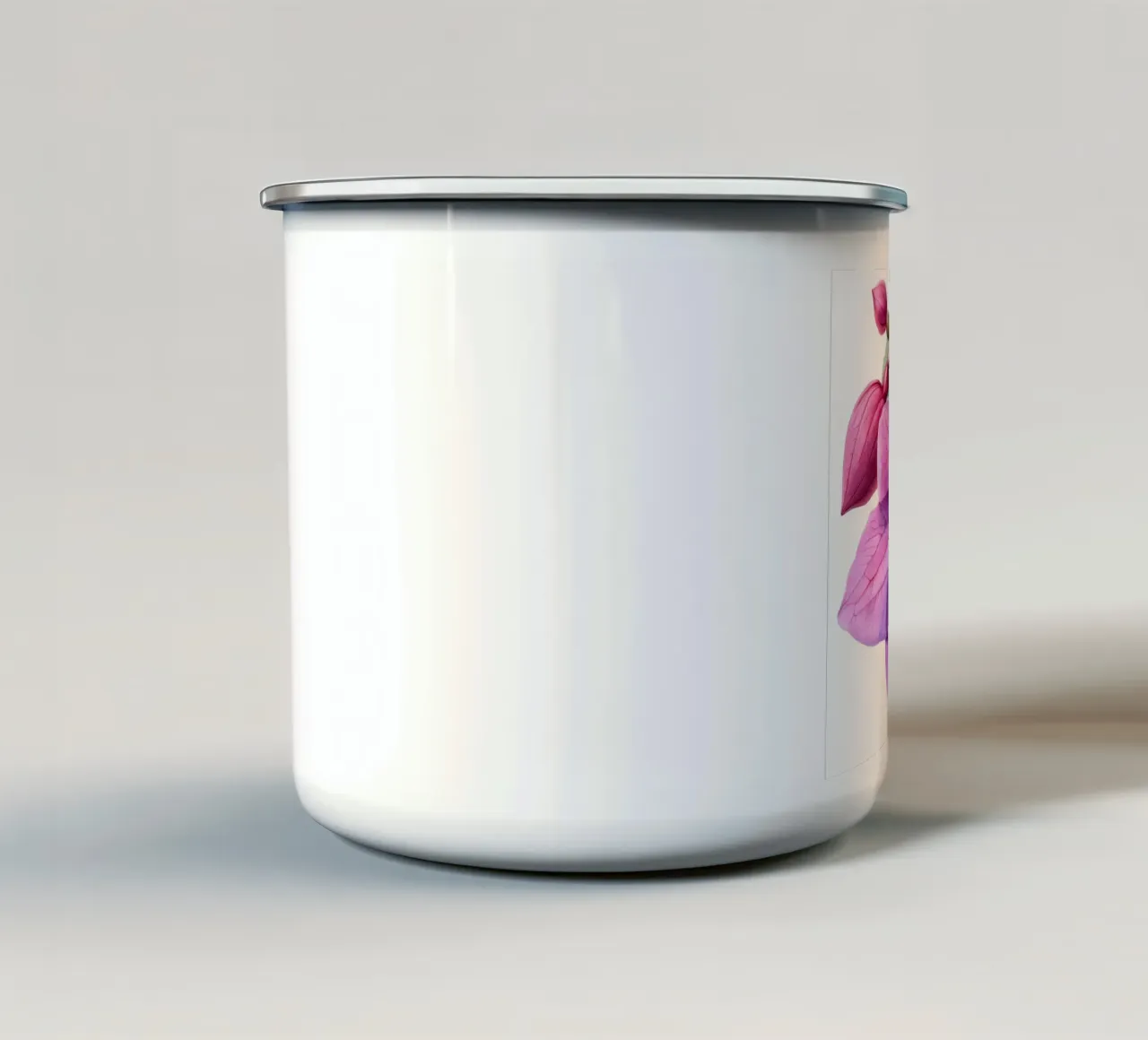 Fiore fucsia 2 tazza in smalto da Bold Blooms