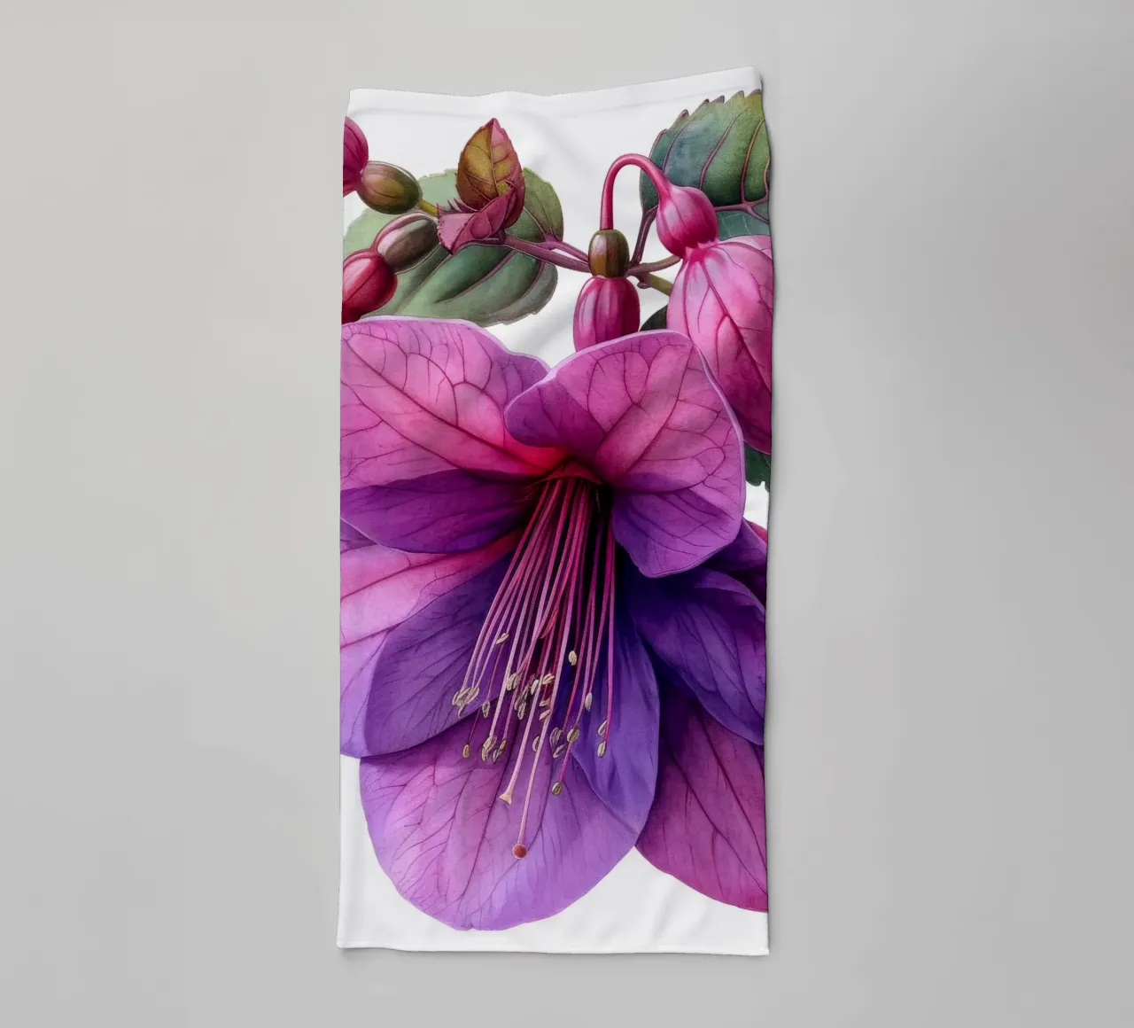 Fuchsia Flower 2 towel by Bold Blooms