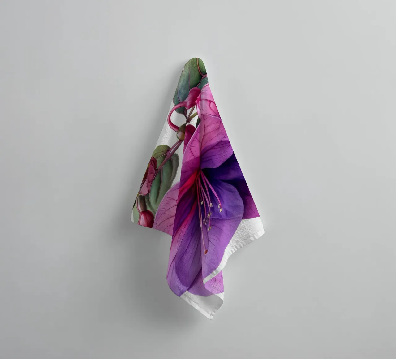 Fuchsia Flower 2 towel by Bold Blooms