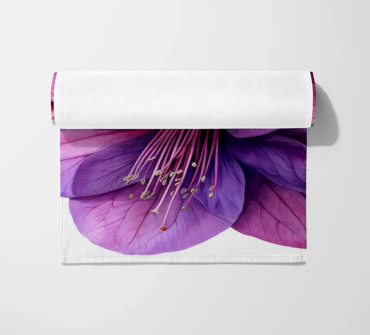Fiore fucsia 2 telo mare da Bold Blooms