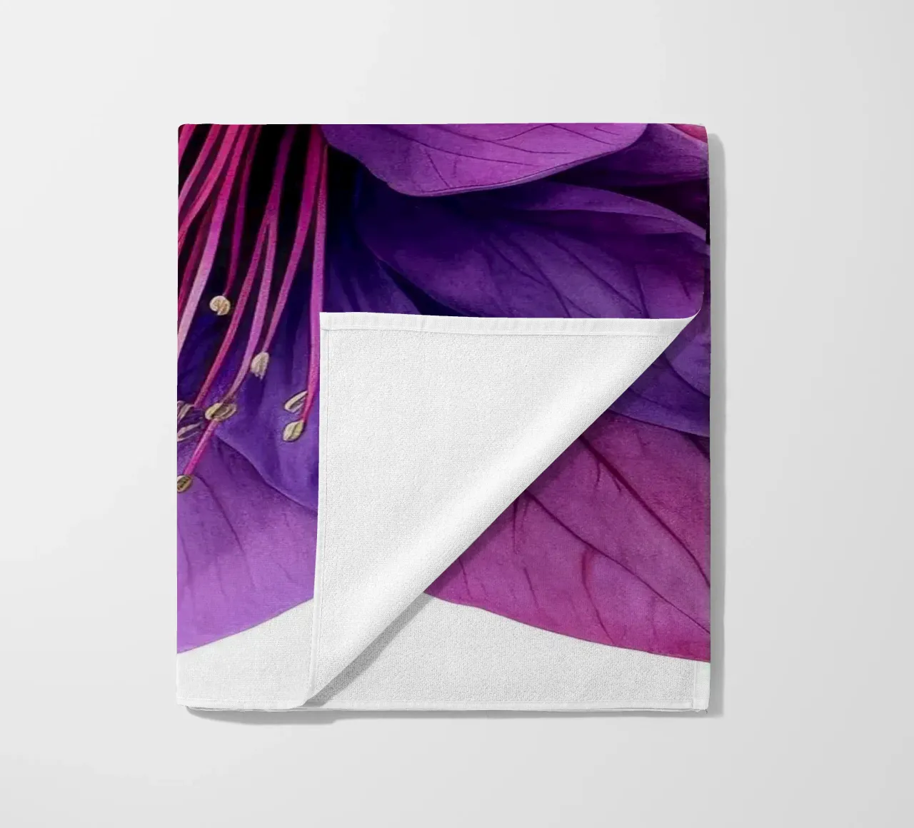 Fiore fucsia 2 telo mare da Bold Blooms