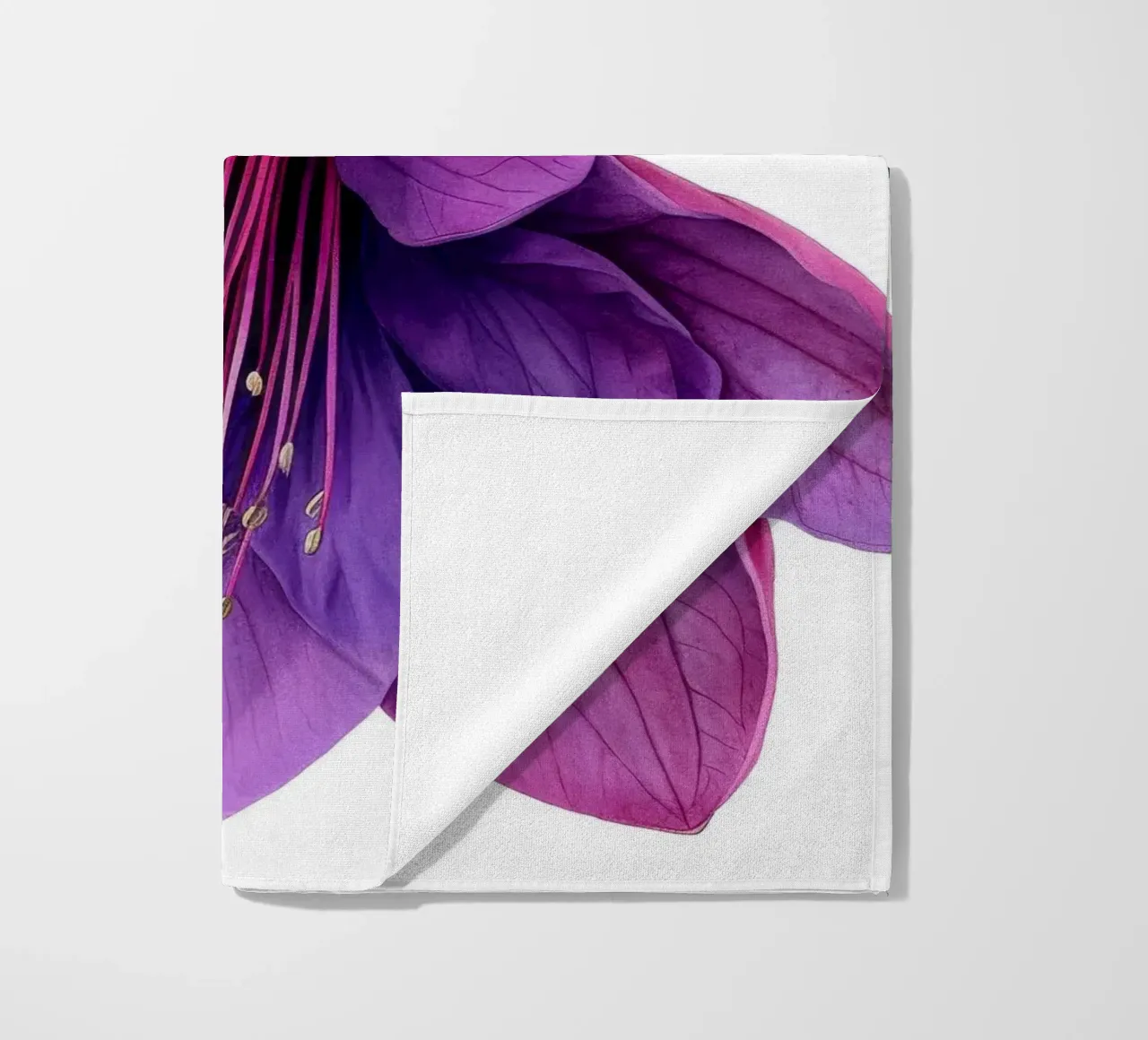 Fiore fucsia 2 telo mare da Bold Blooms