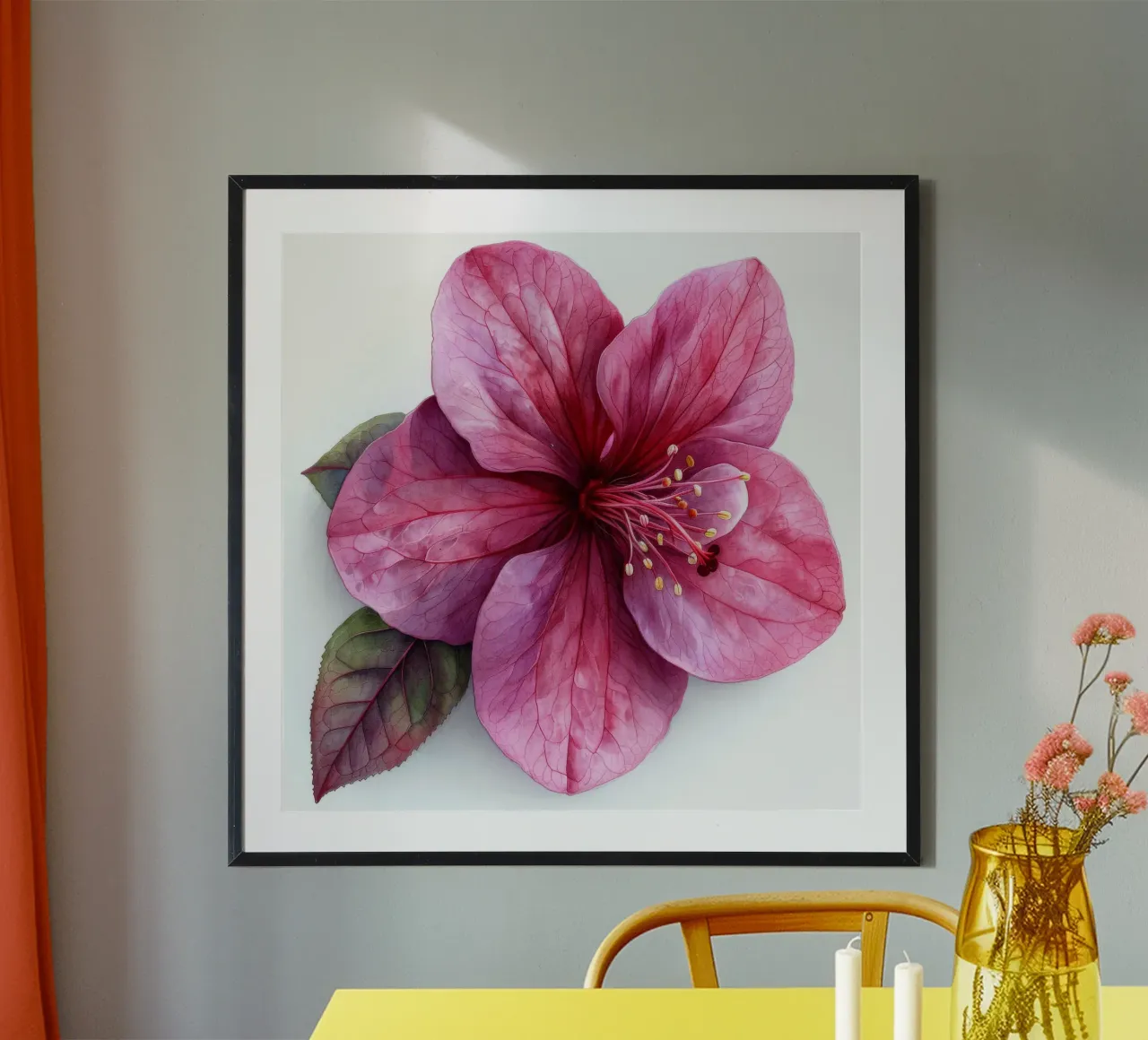 Fuchsia Flower 3 hahnemühle by Bold Blooms