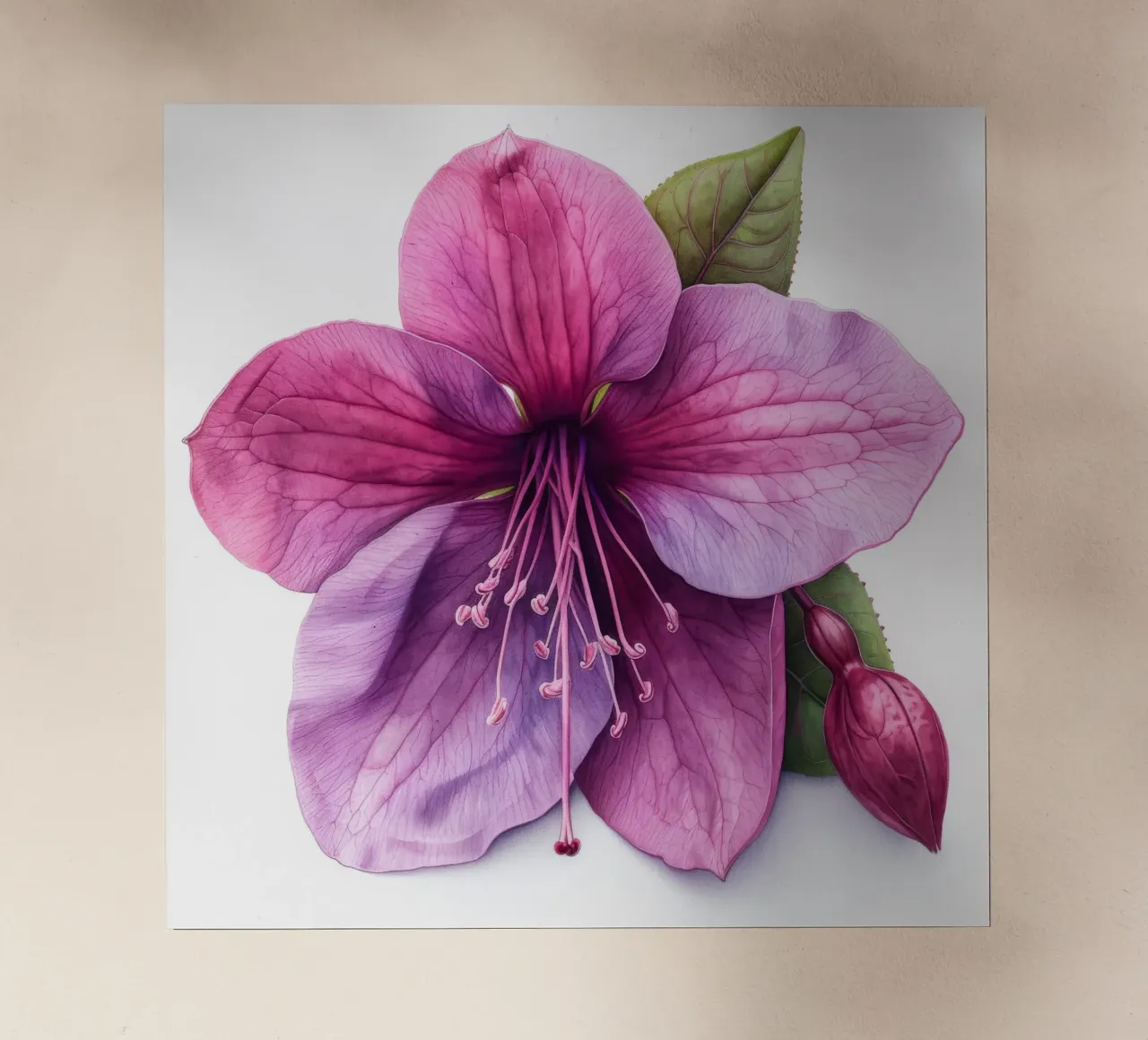 Fiore fucsia 4 pellicola backlit da Bold Blooms