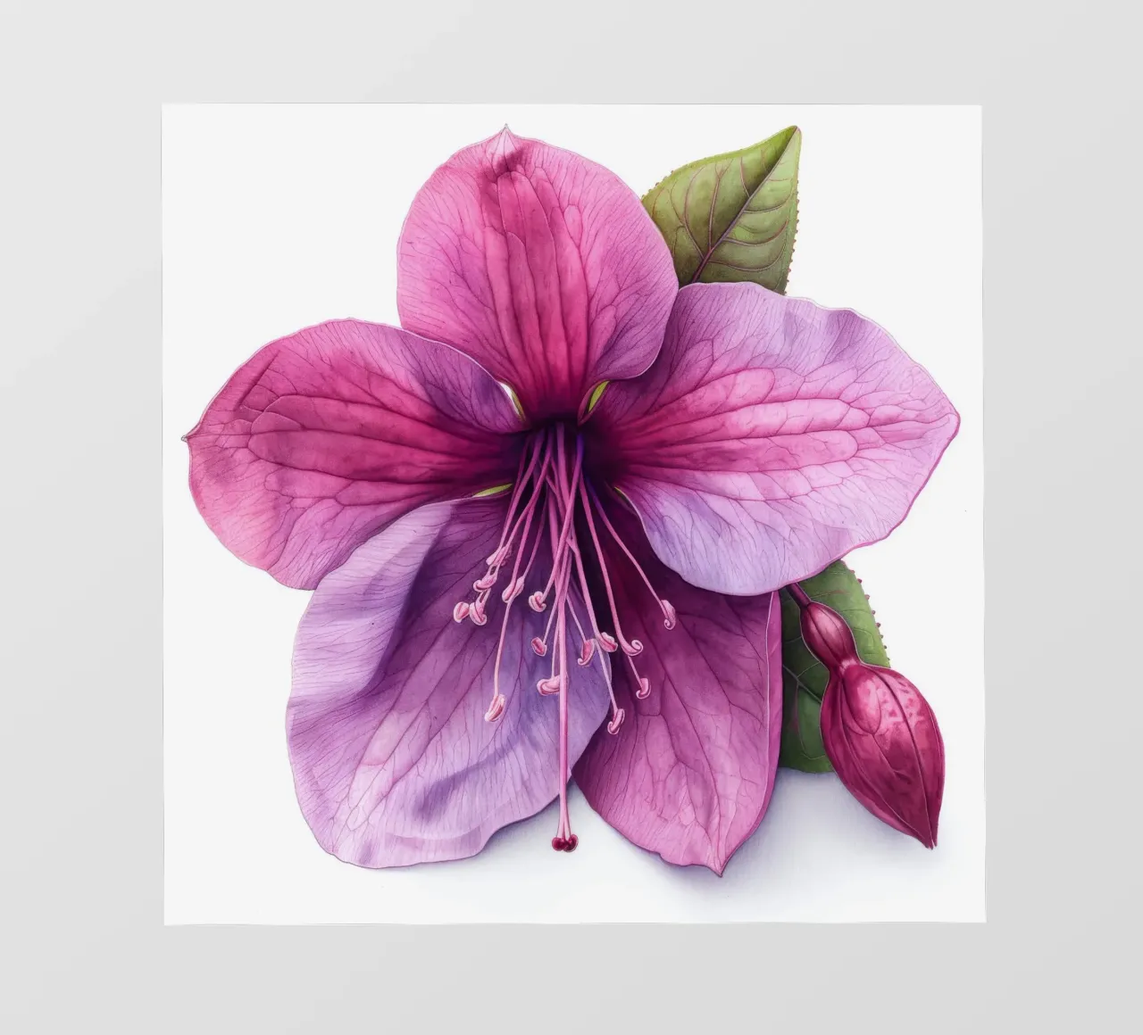 Fiore fucsia 4 pellicola backlit da Bold Blooms