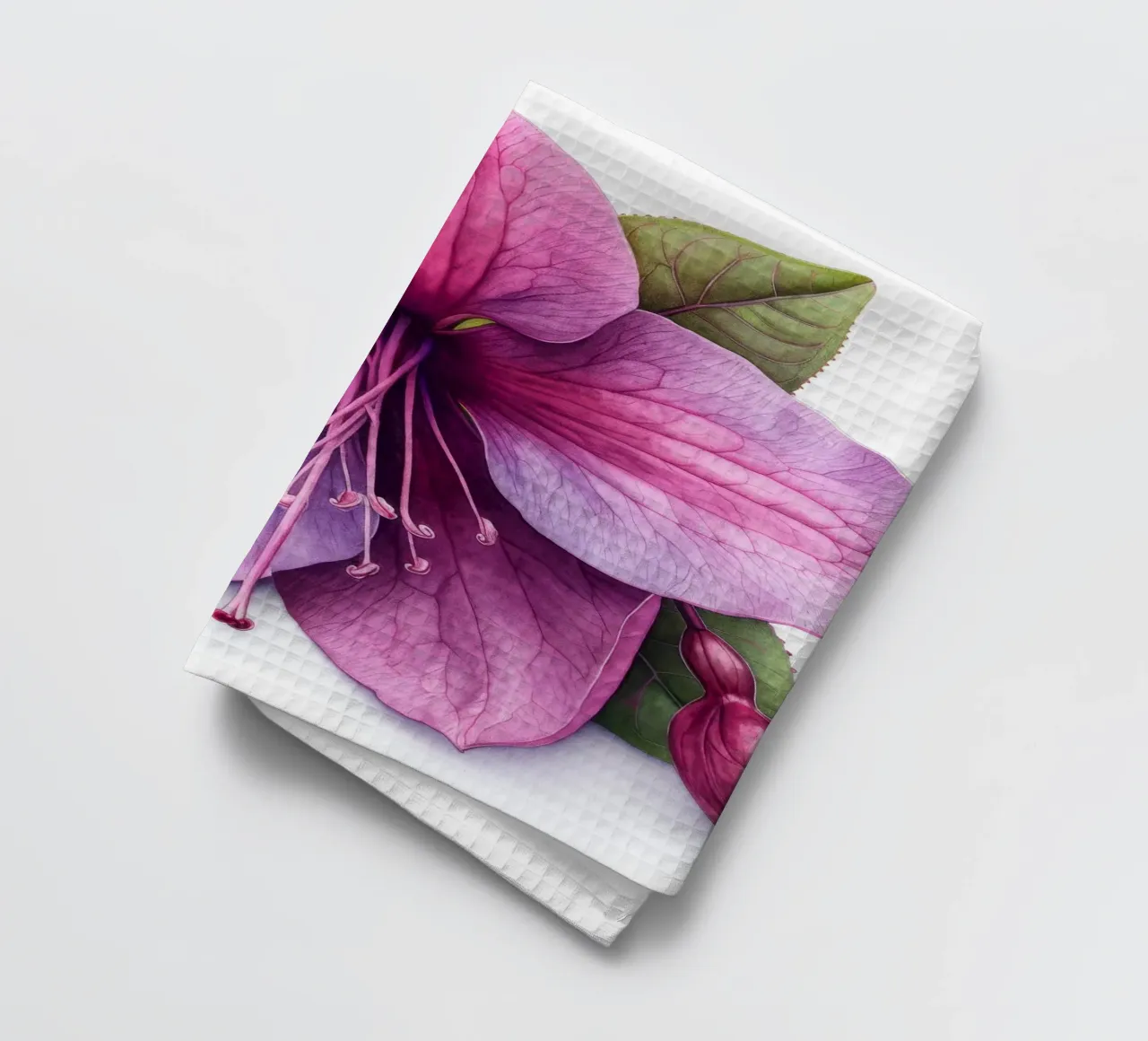 Fleur de fuchsia 4 torchon de Bold Blooms