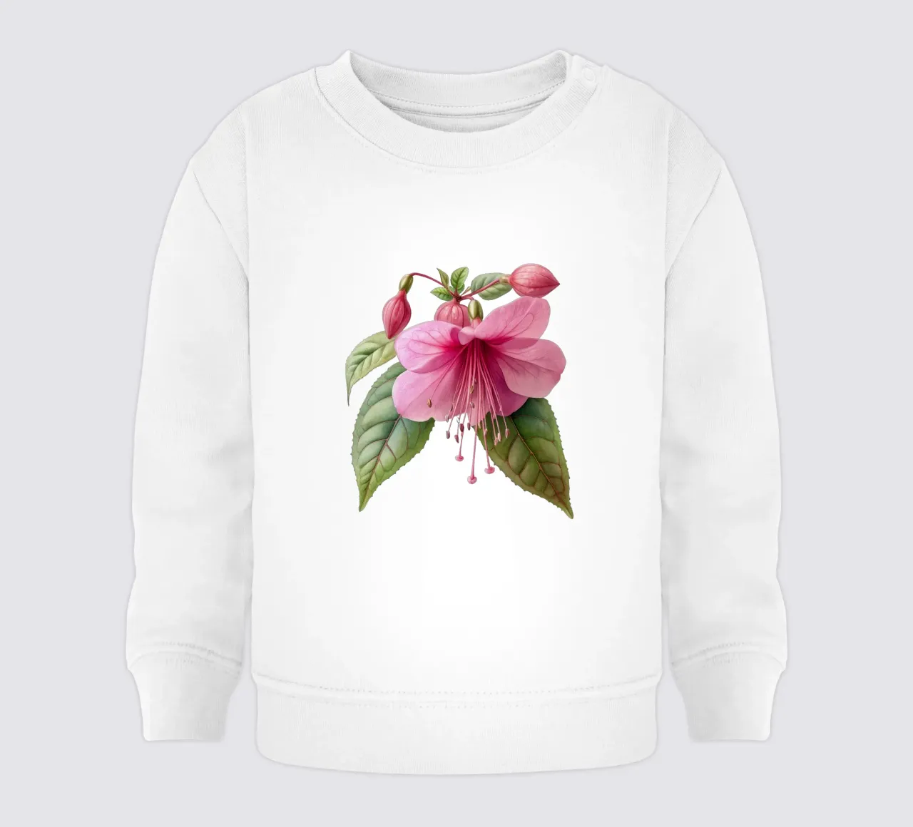 Fiore fucsia 1 felpa neonato da Bold Blooms