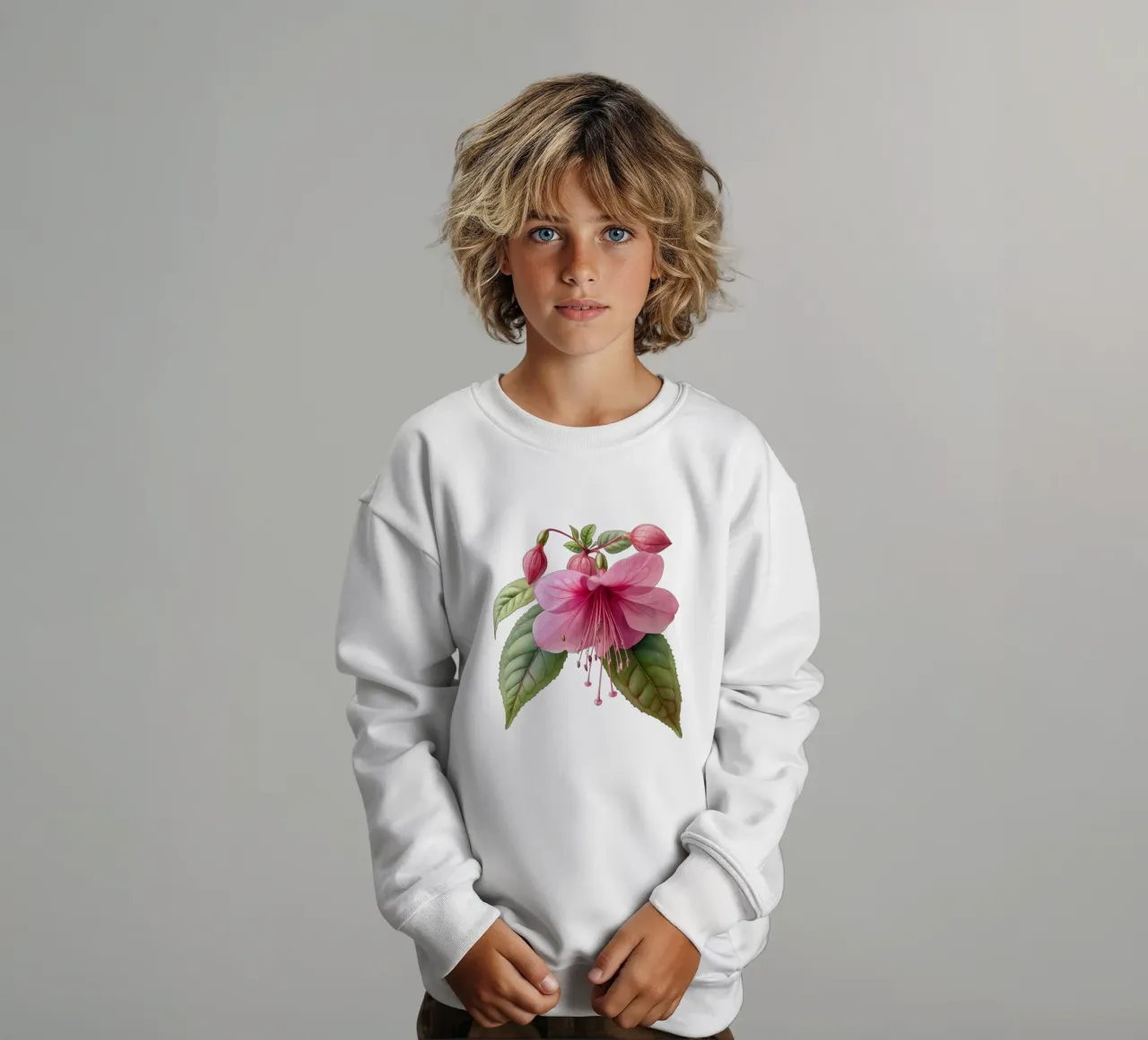 Fiore fucsia 1 felpa bambino da Bold Blooms