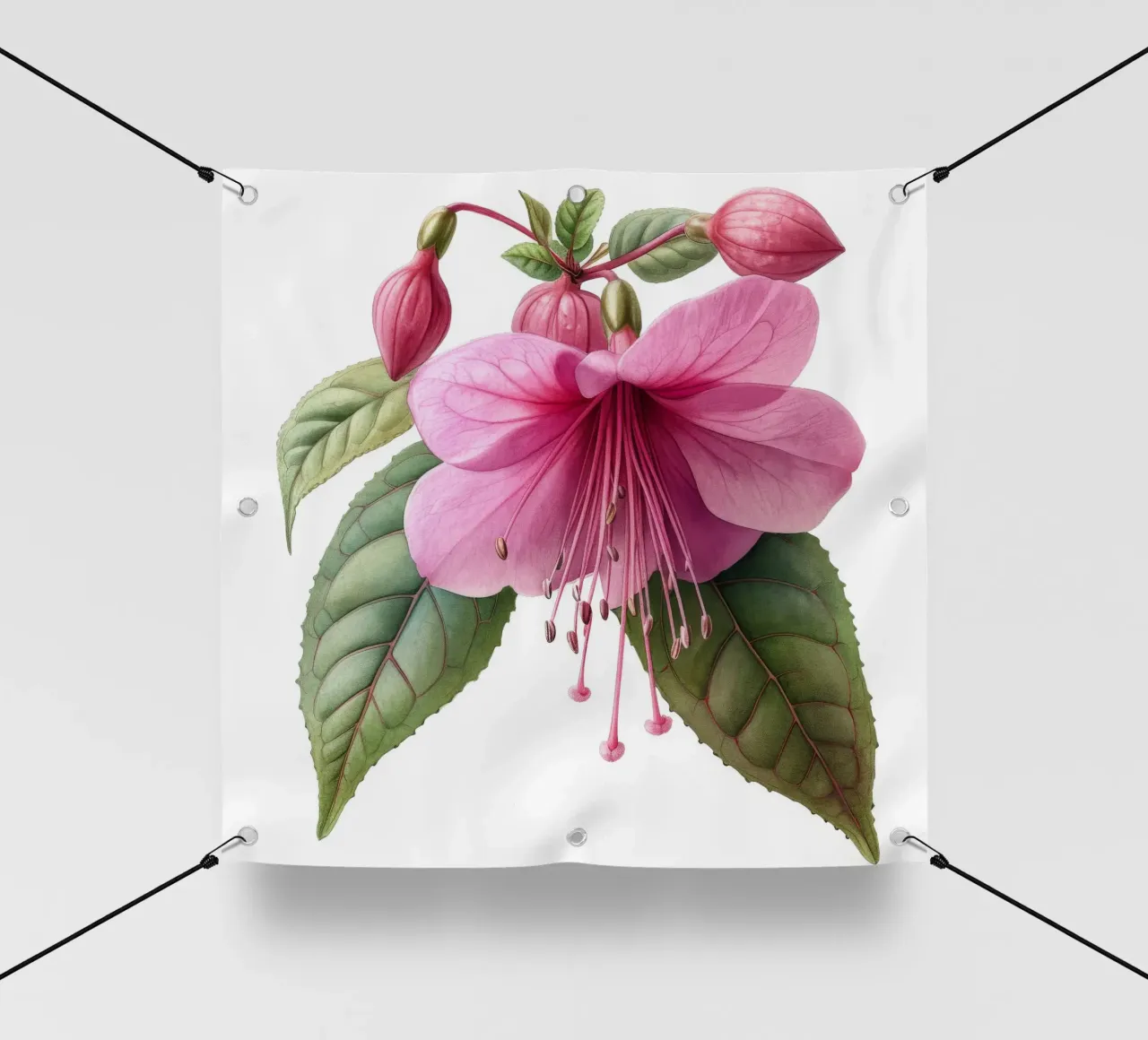 Fiore fucsia 1 telo in pvc da Bold Blooms