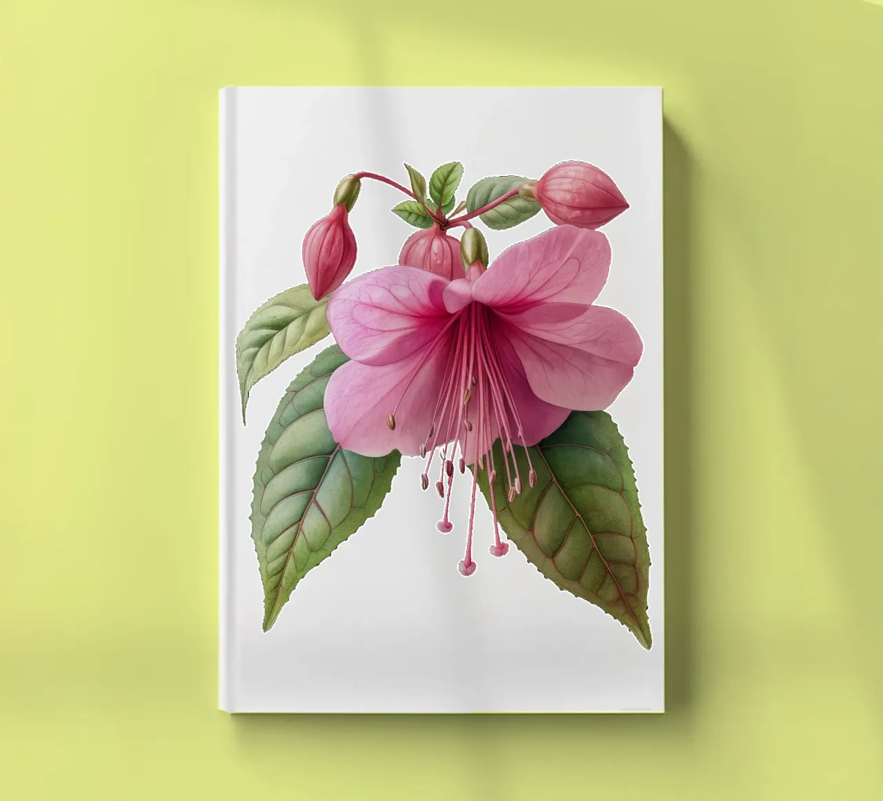 Fuchsia Flower 1 notebook by Bold Blooms