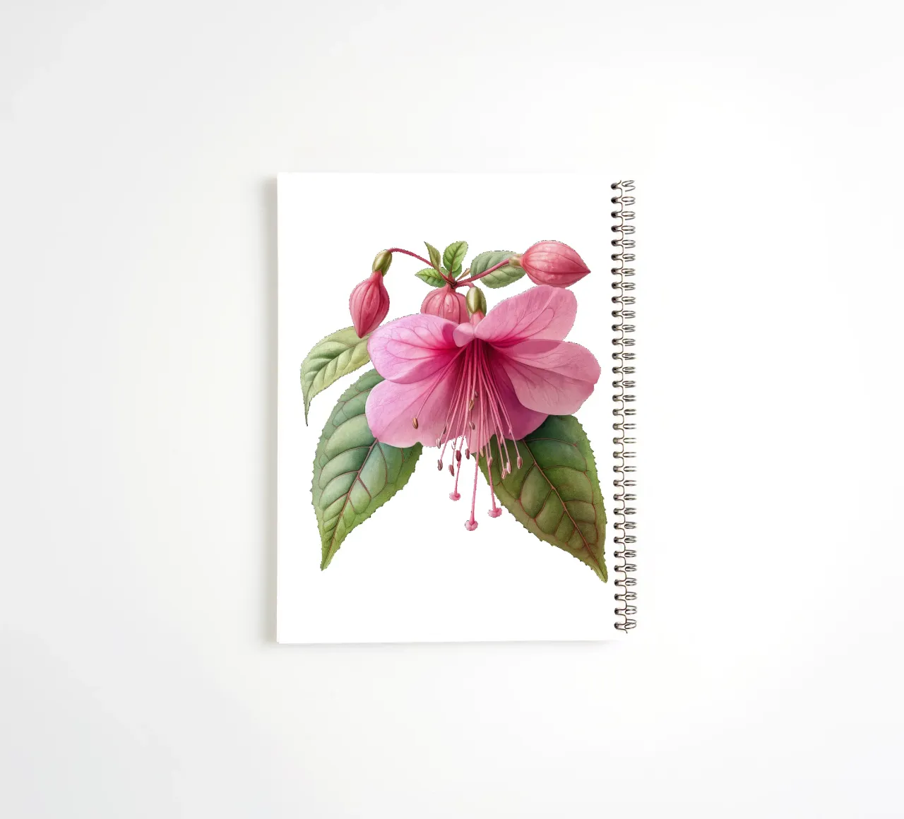 Fuchsia Flower 1 spiral notebook by Bold Blooms