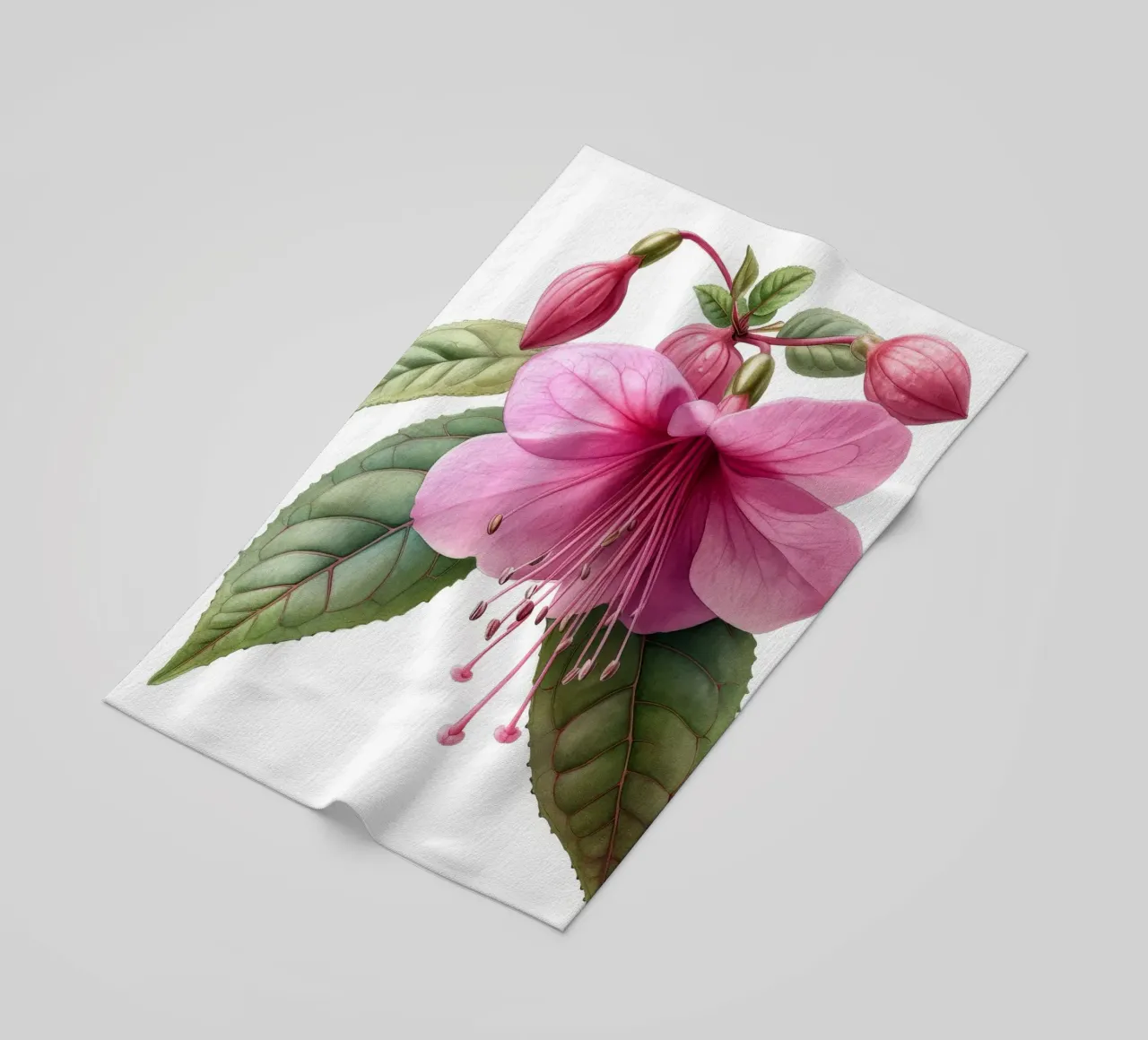 Fiore fucsia 1 telo mare da Bold Blooms