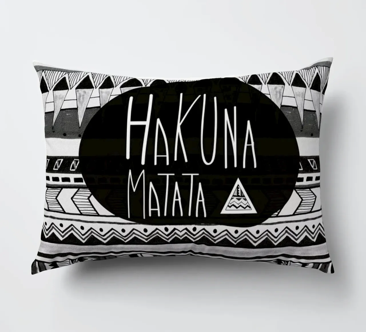 Hakuna matata decorative cushion by Vasare Nar