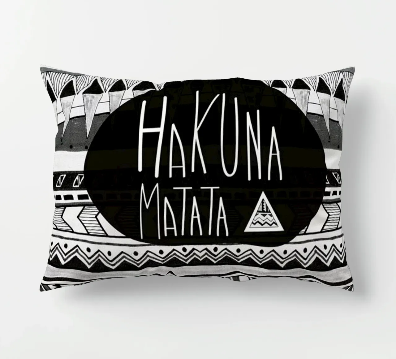 Hakuna matata decorative cushion by Vasare Nar