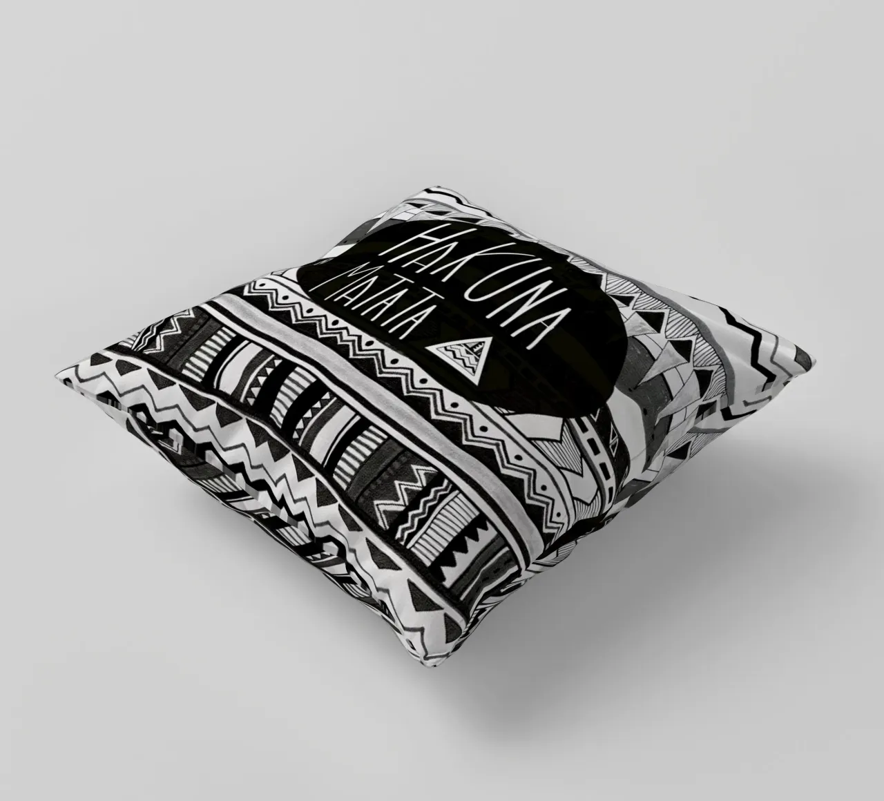 Hakuna matata decorative cushion by Vasare Nar