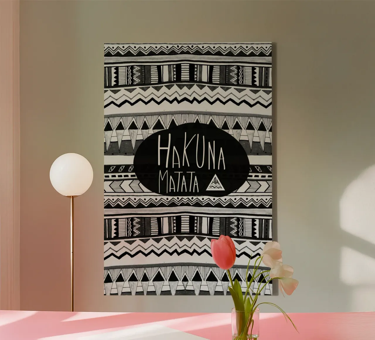 Hakuna matata canvas by Vasare Nar