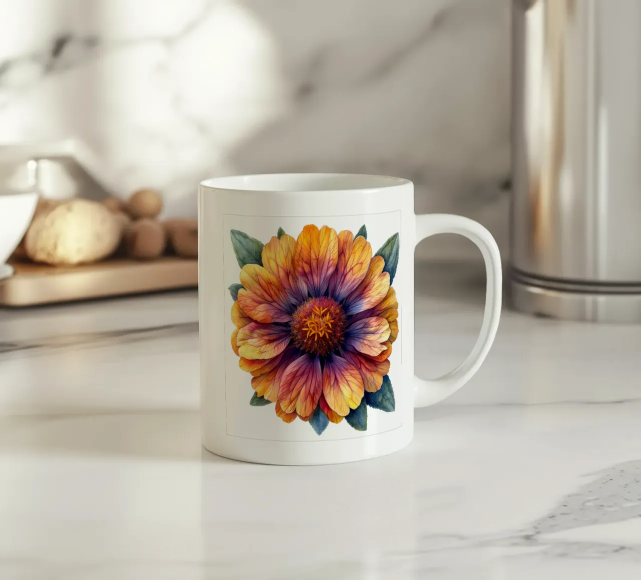 Fiore di Gaillardia 2 tazza in ceramica da Bold Blooms