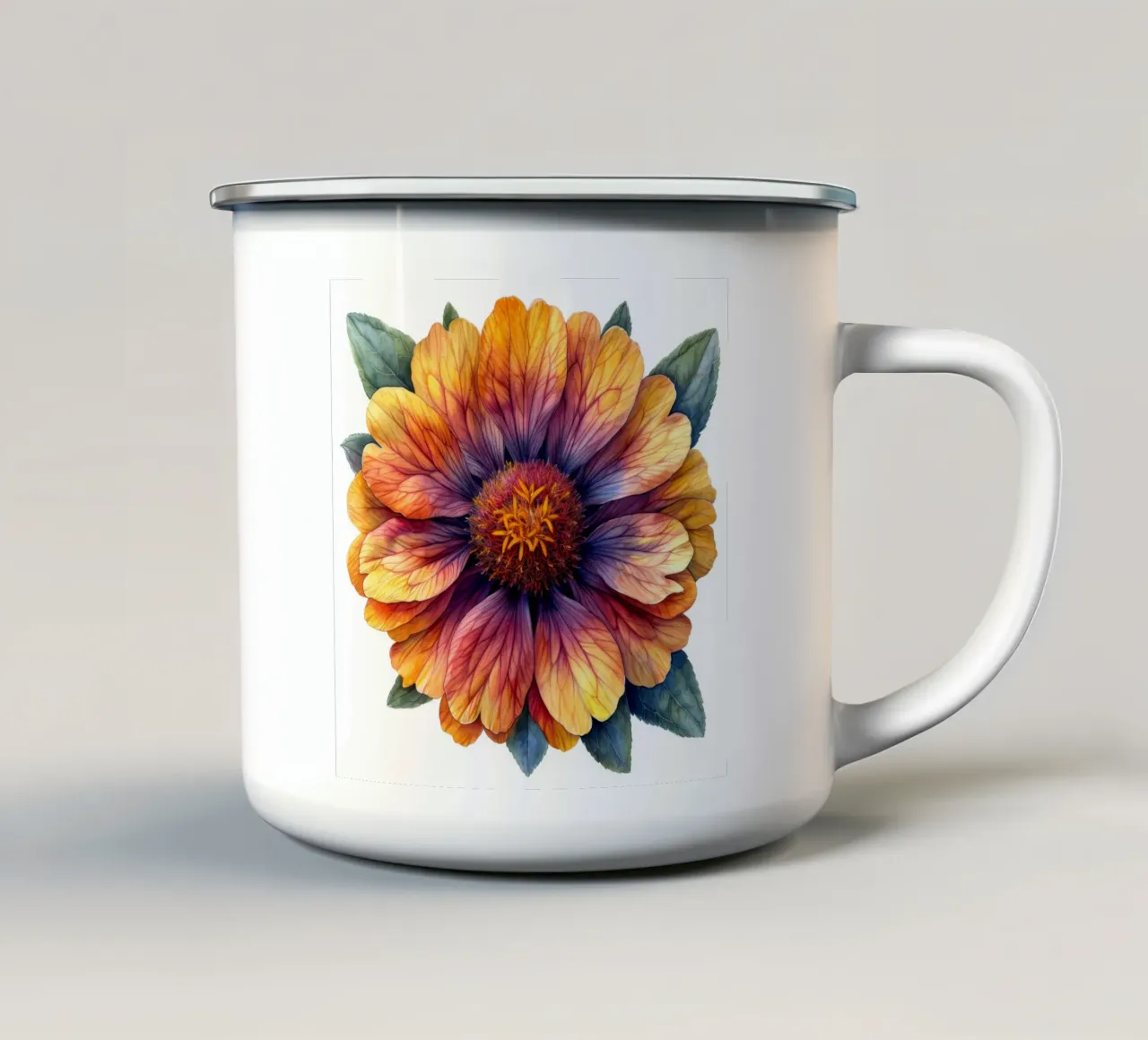 Fiore di Gaillardia 2 tazza in smalto da Bold Blooms