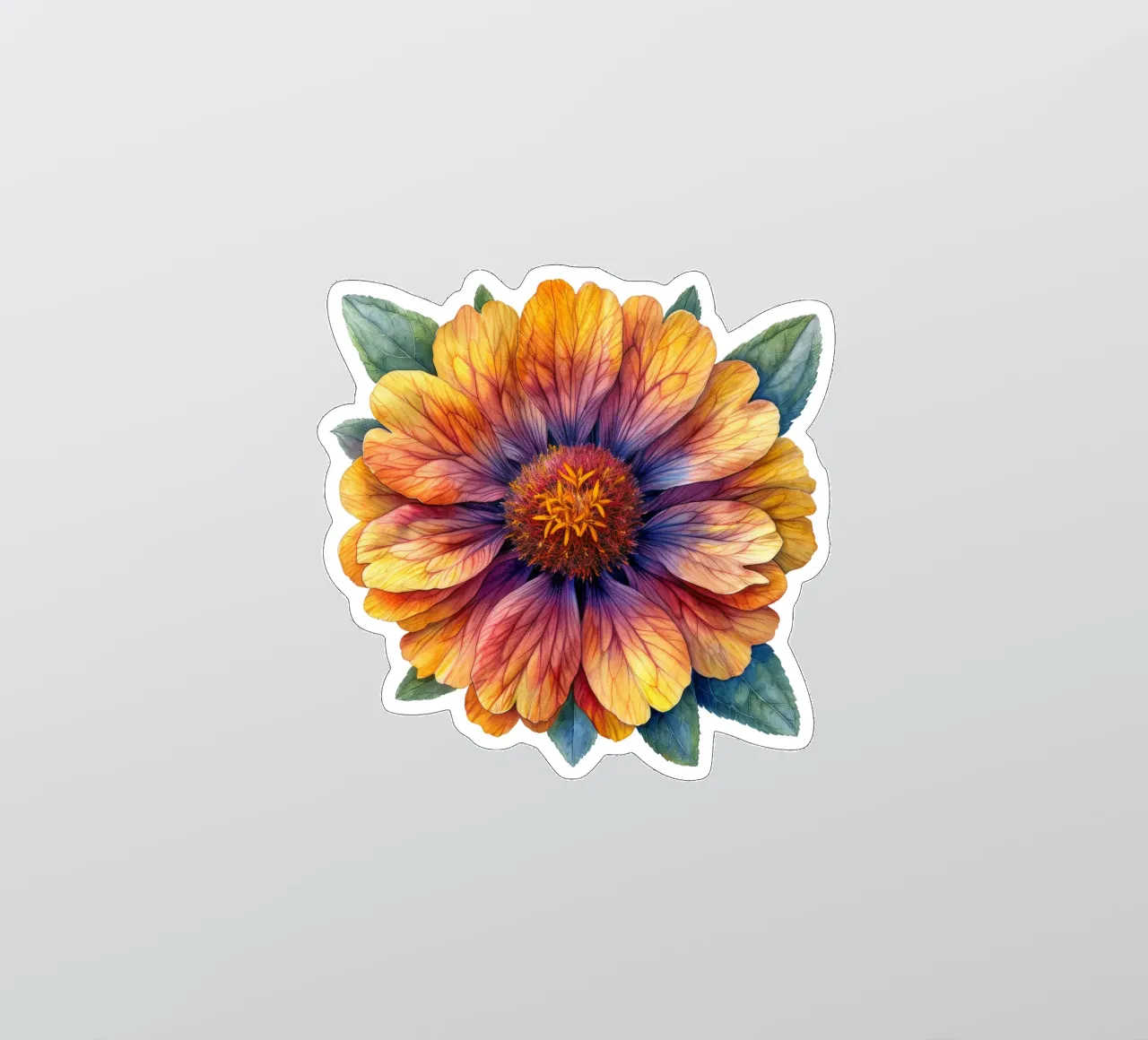 Flor de Gaillardia 2 pegatina de Bold Blooms