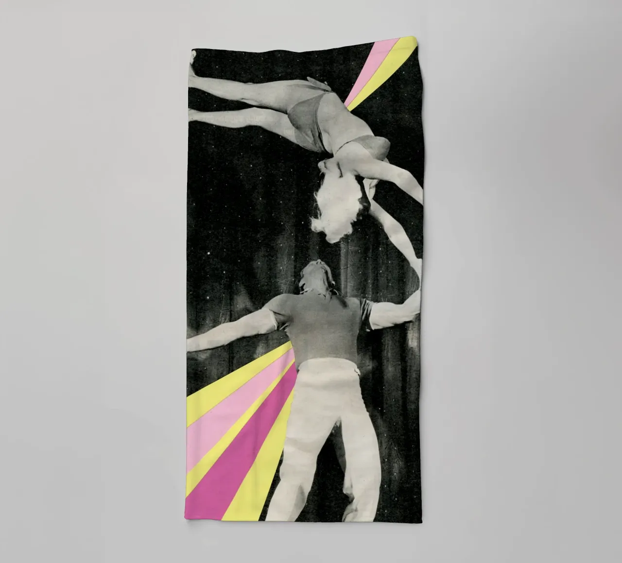 Dynamos towel by Cassia Beck Collage