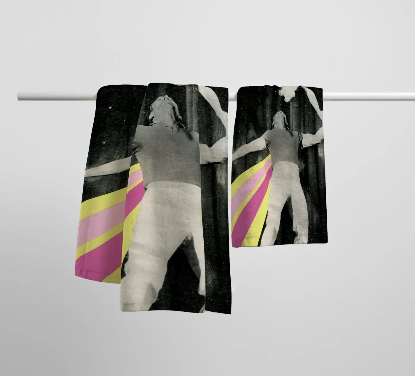 Dynamos badhanddoek van Cassia Beck Collage